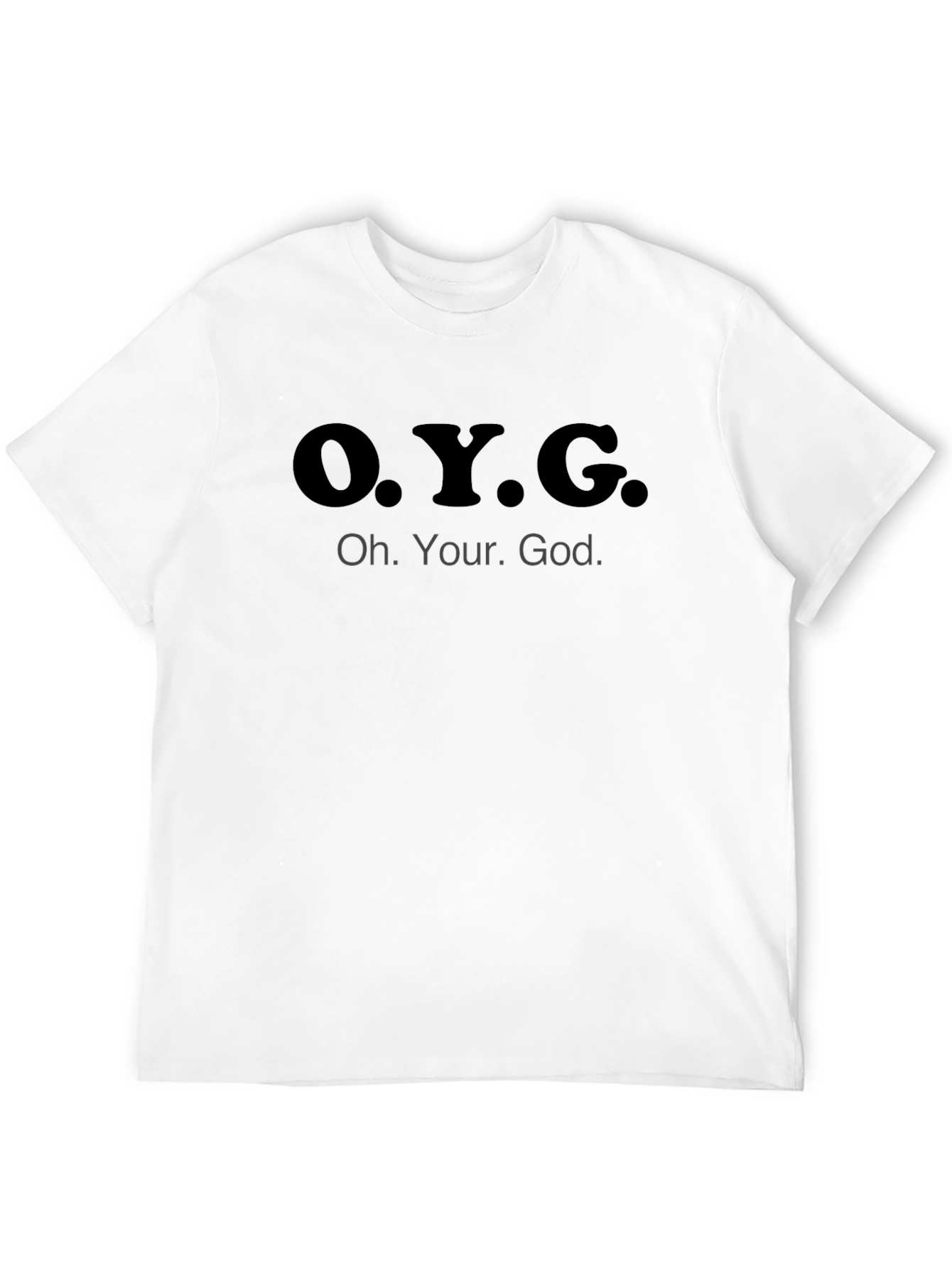 Black O.Y.G. - Oh, Your, God. Graphic Print T-Shirt view 12