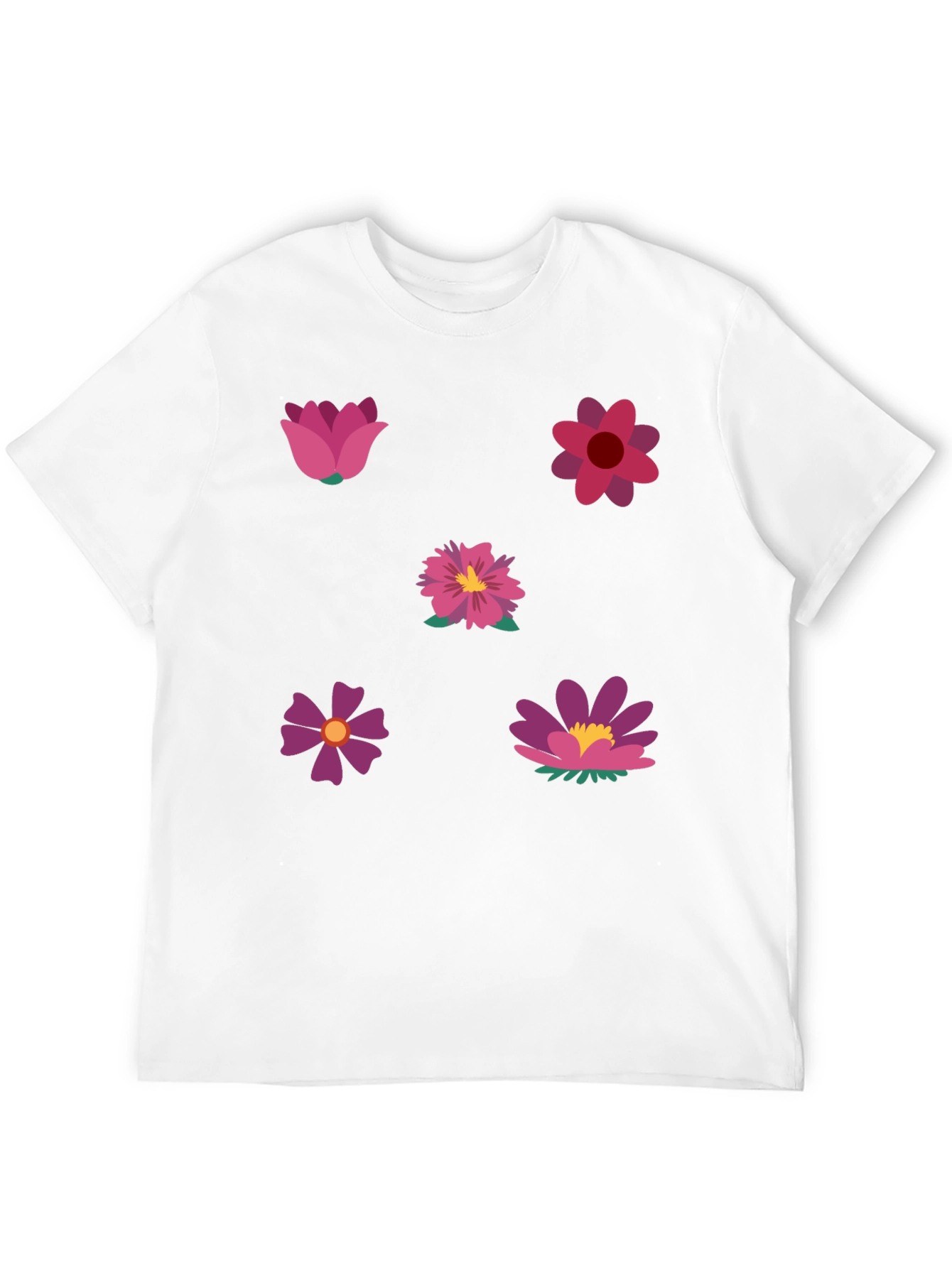 Black Floral Print Black T-Shirt view 12