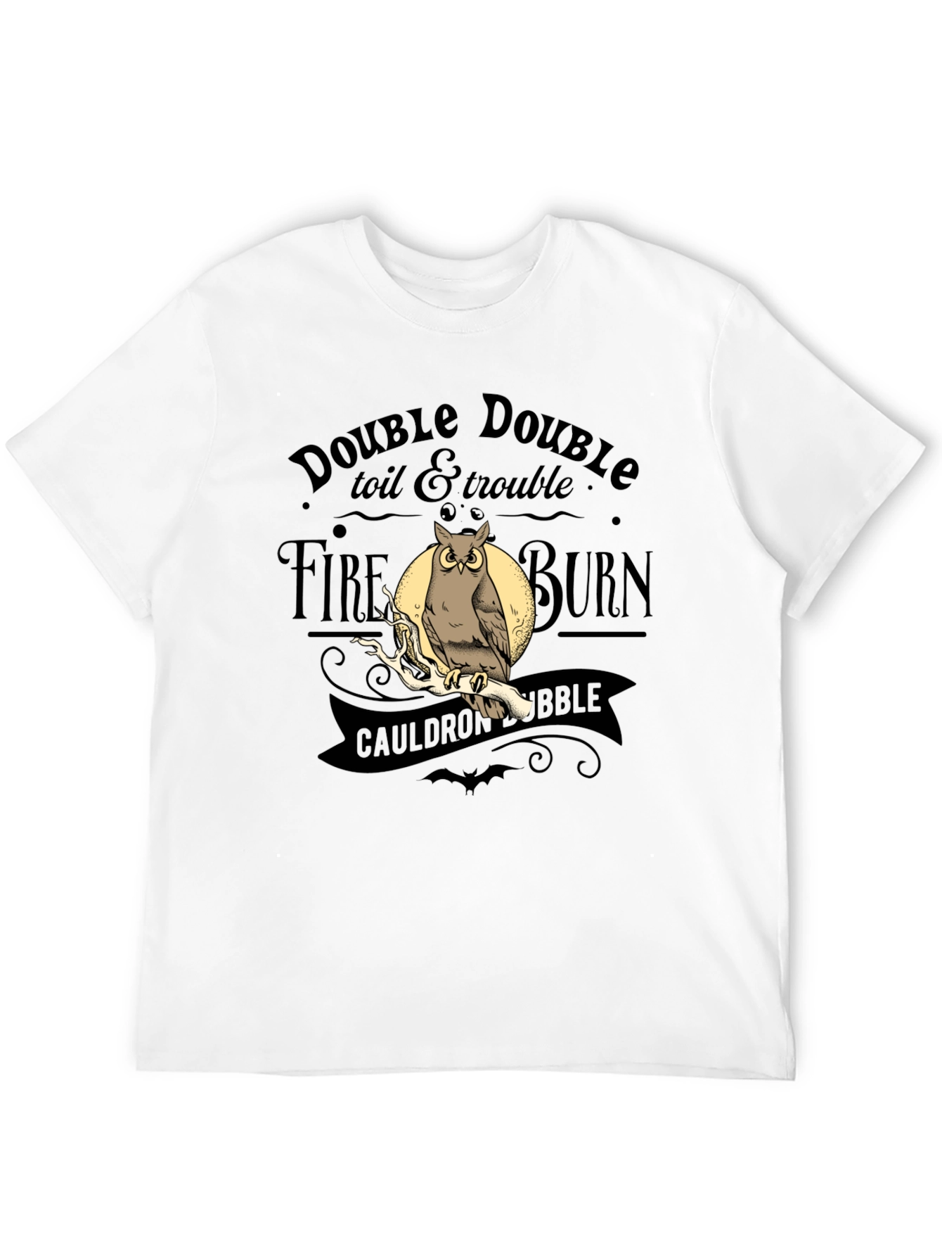 Black Double Double Toil & Trouble Owl T-Shirt view 12