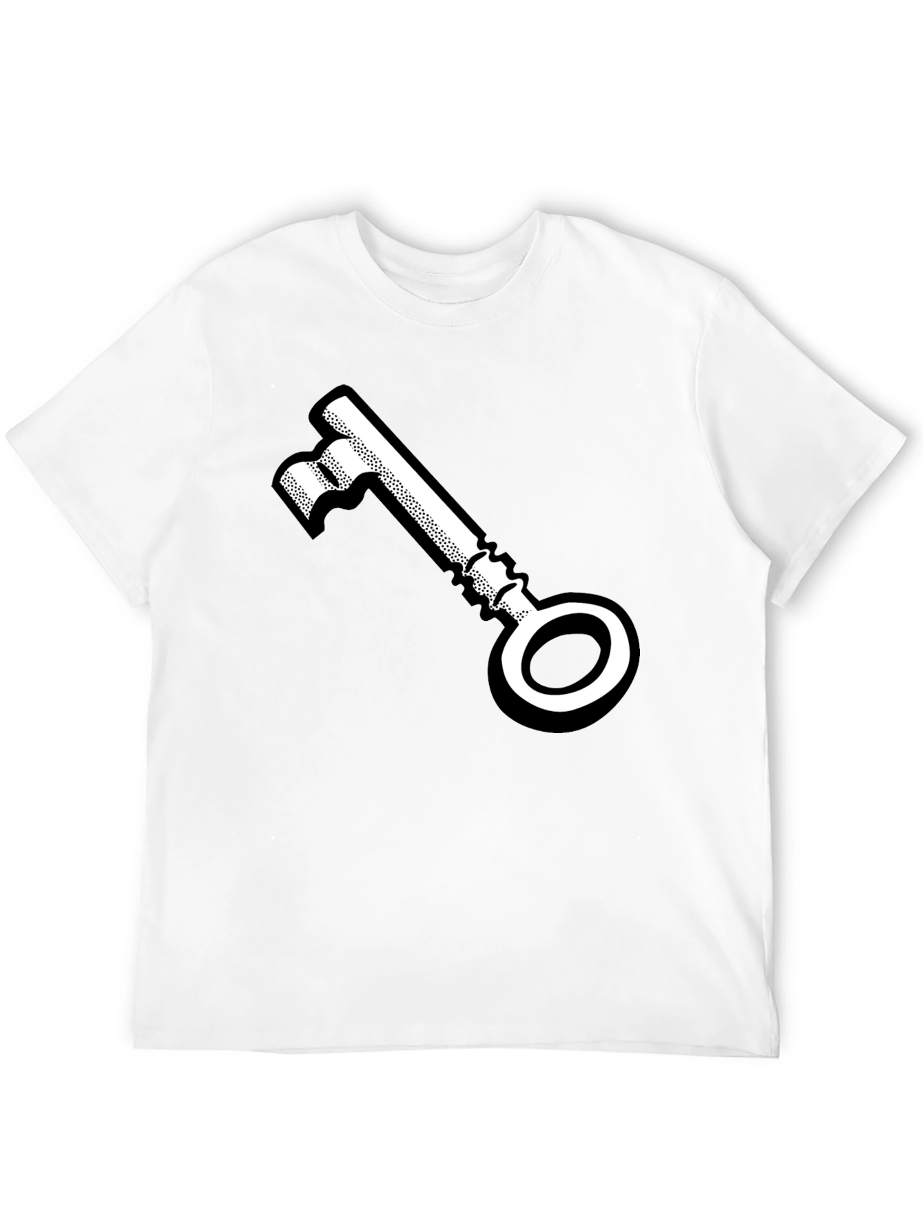 Black Vintage Key Graphic Tee - Unlock Your Style view 12