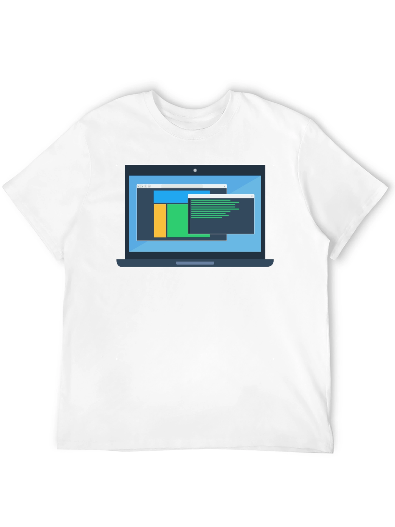 Black Programmer Laptop Graphic T-Shirt view 12