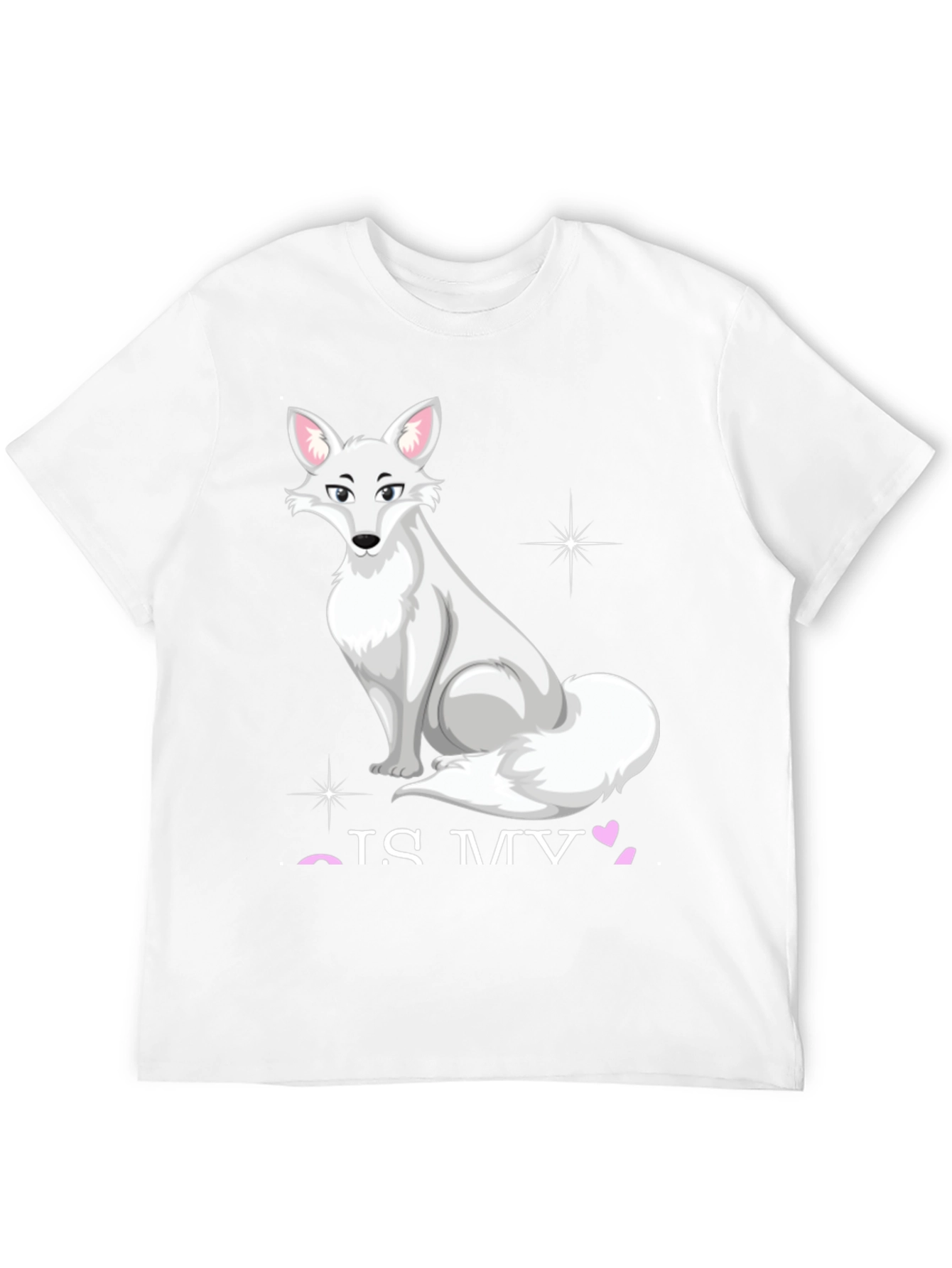 Black Arctic Fox Graphic Tee - 'Fox Is My Valentine' view 12