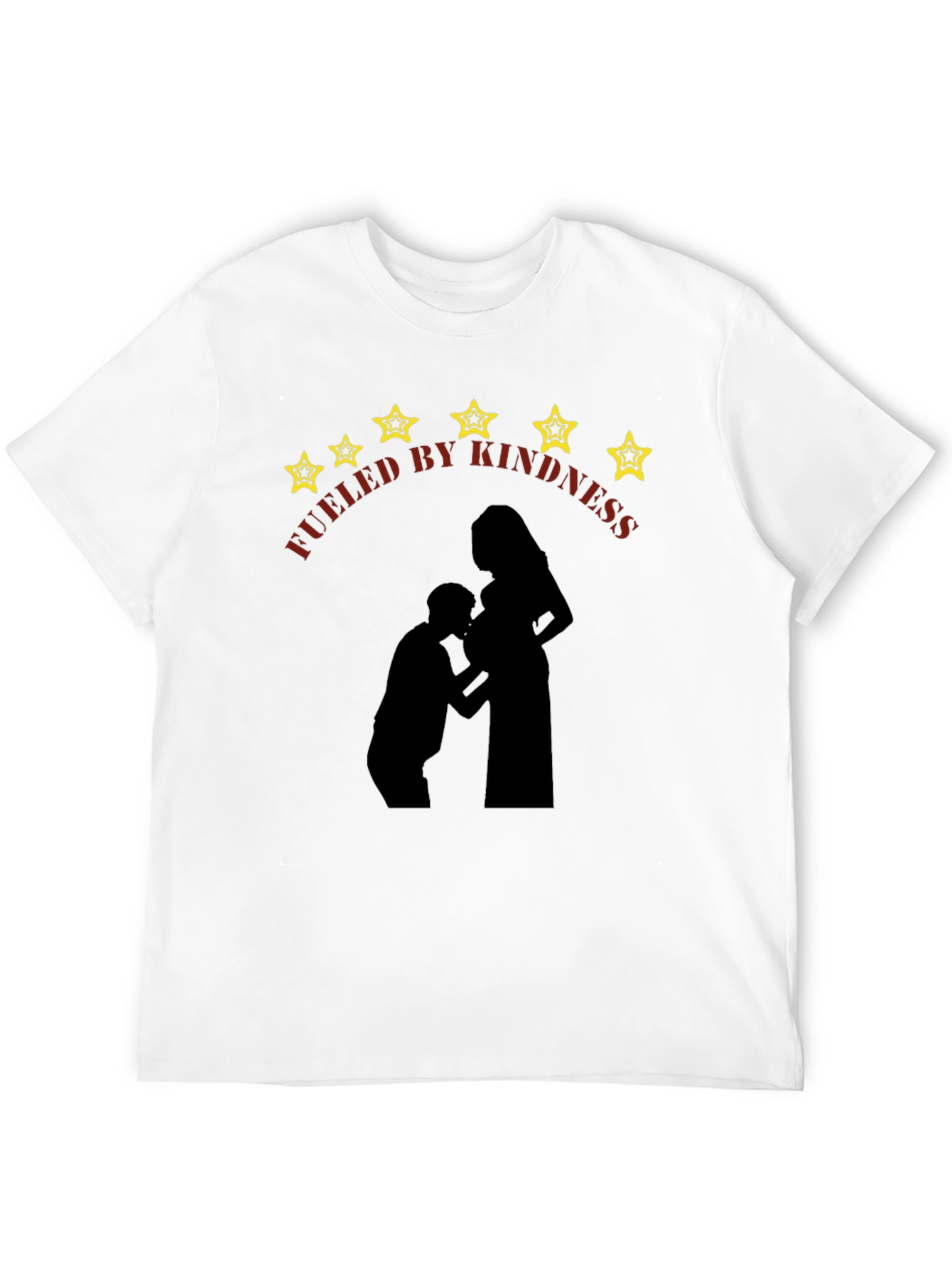 Black Kindness Fueled Maternity T-Shirt view 12
