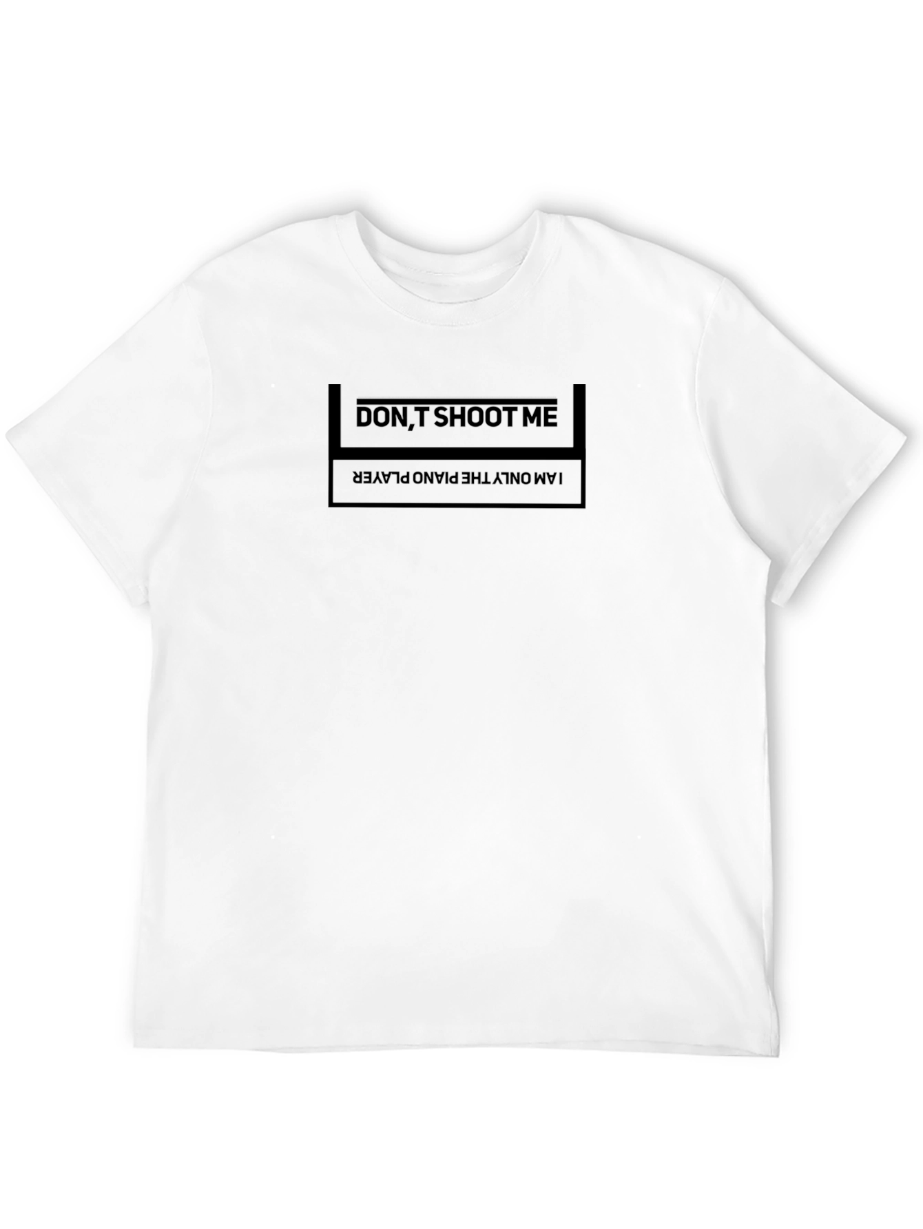 Black Don't Shoot Me Piano Player T-Shirt - Musician Humor Tee view 12