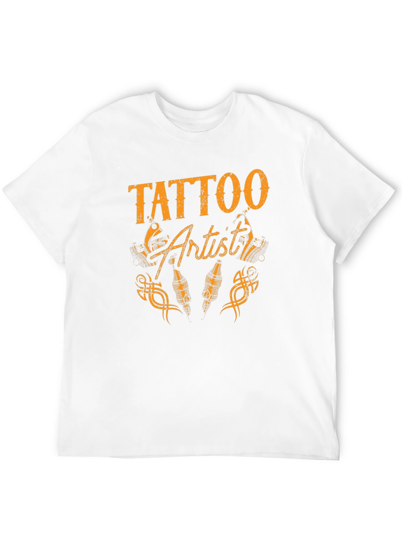 Black Tattoo Artist Graphic Tee - Black Cotton T-Shirt view 12