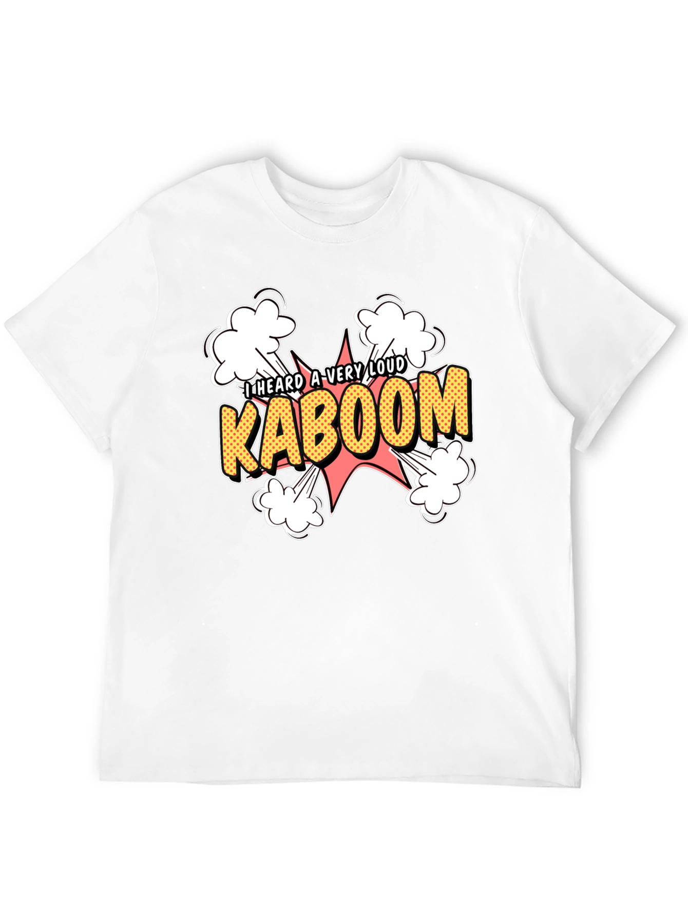 Black Kaboom Graphic Tee - Loud Explosion Design view 12