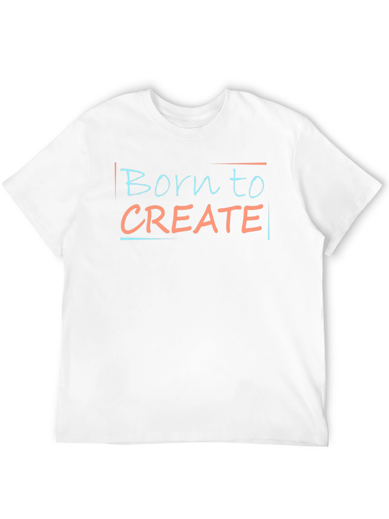 Black Born to Create Graphic Tee - Stylish Crew Neck T-Shirt view 12