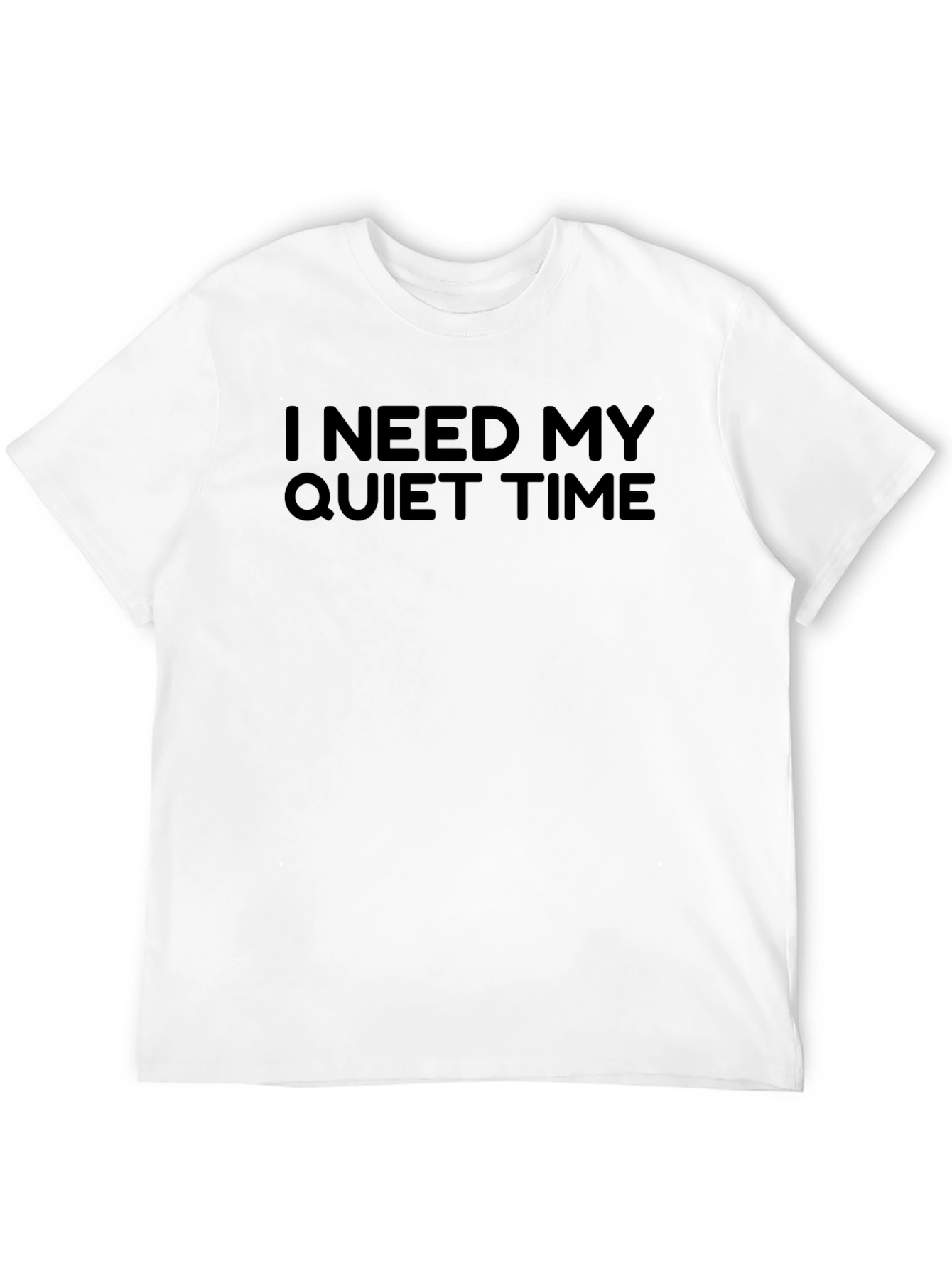 Black I Need My Quiet Time Black T-Shirt view 12