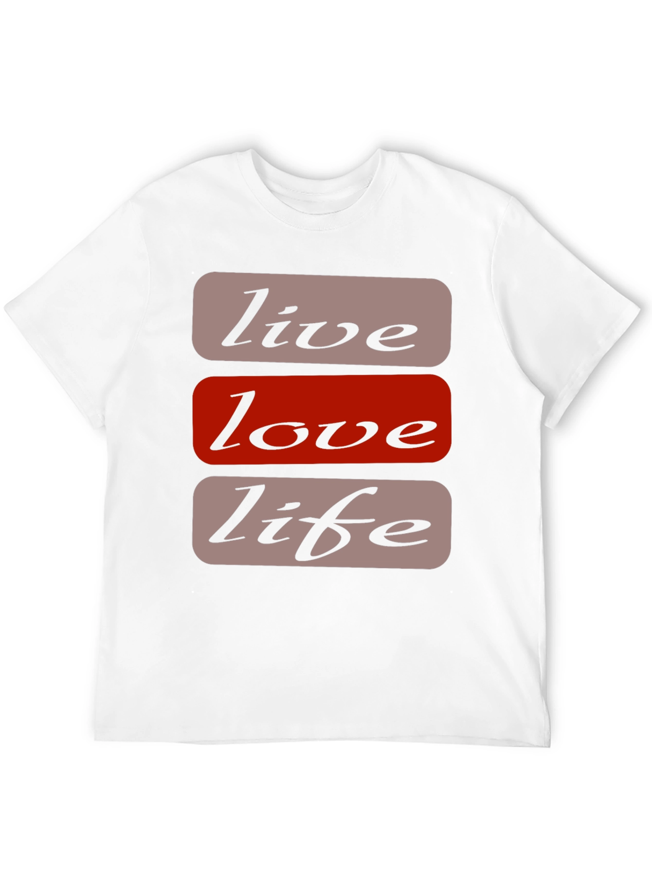 Black Live Love Life Graphic T-Shirt - Casual Black Tee view 12