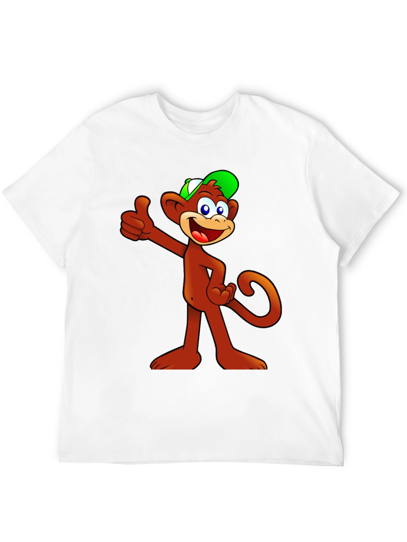 Black Cartoon Monkey T-Shirt - Thumbs Up! view 12
