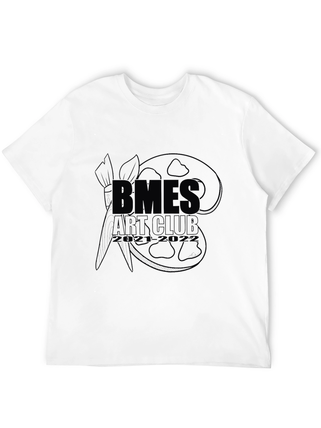 Black Black BMES Art Club Graphic T-Shirt view 12