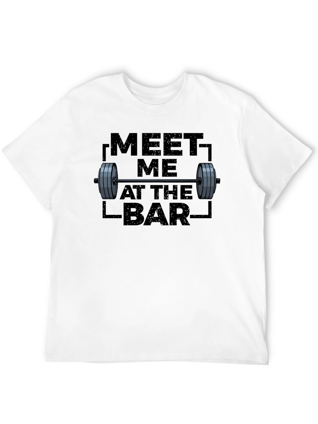 Black Meet Me at the Bar T-Shirt - Gym Workout Apparel view 12