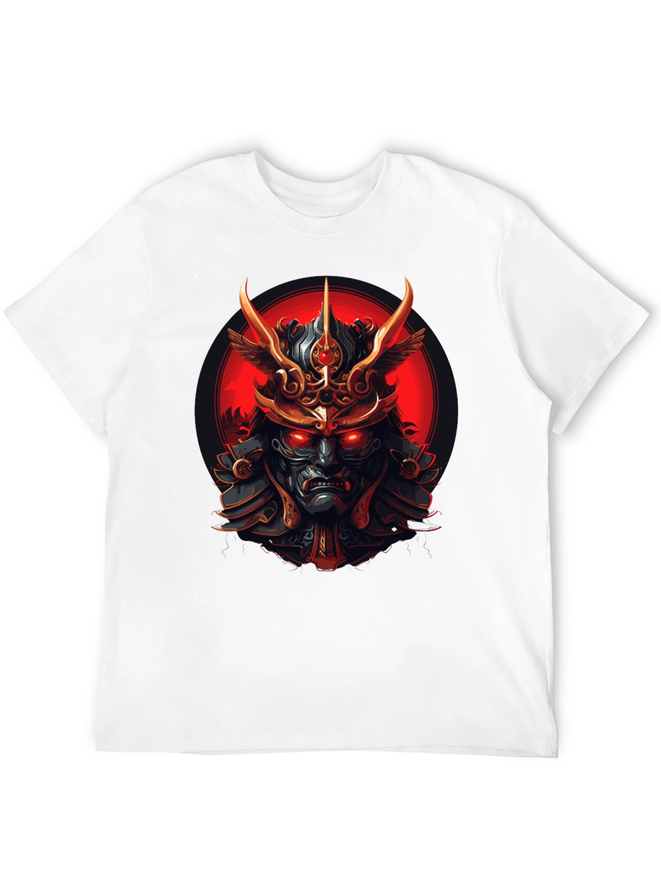 Black Samurai Warrior Graphic Tee - Men's Black T-Shirt view 12