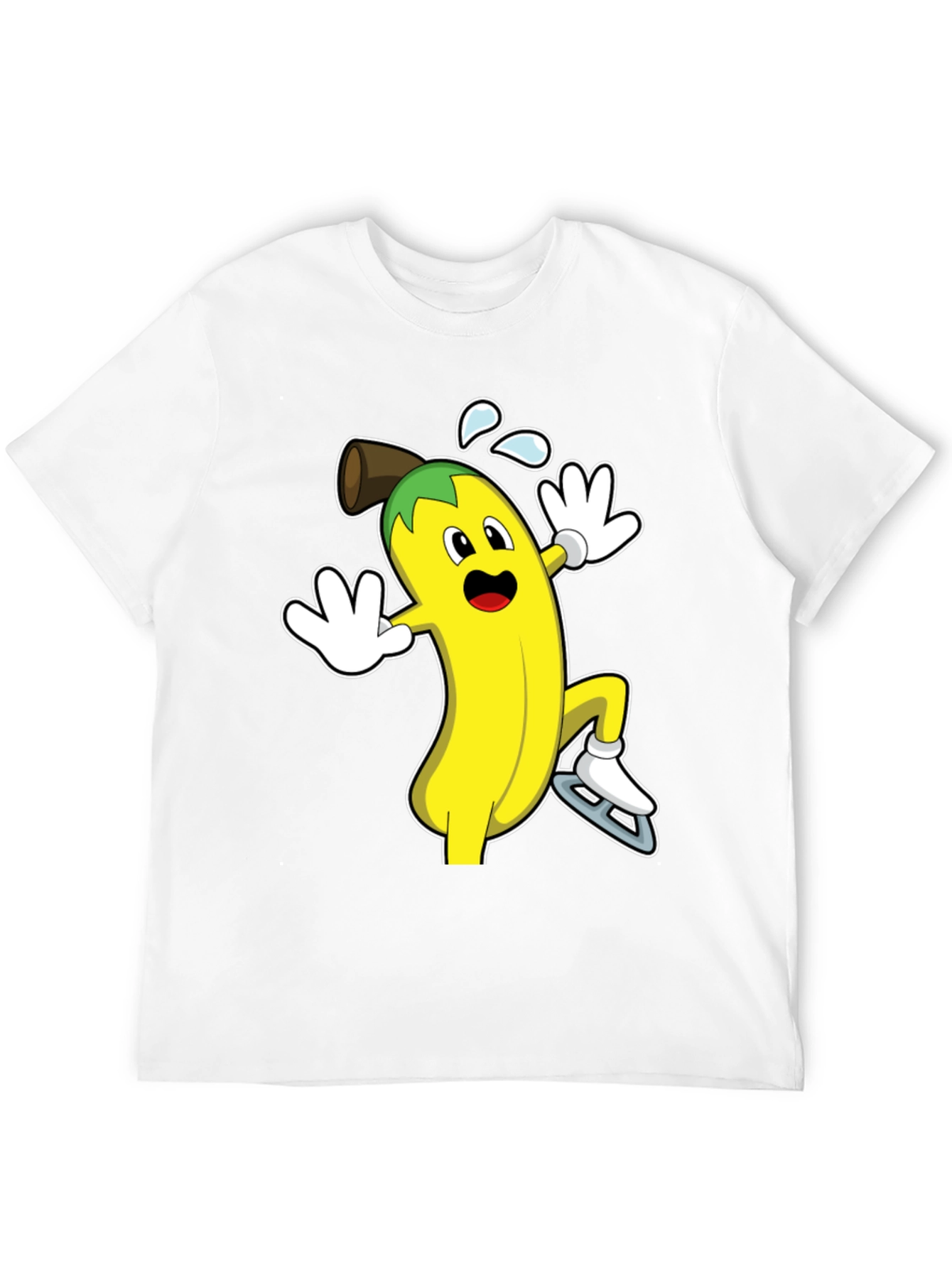 Black Banana Ice Skating T-Shirt - Fun & Unique Design view 12