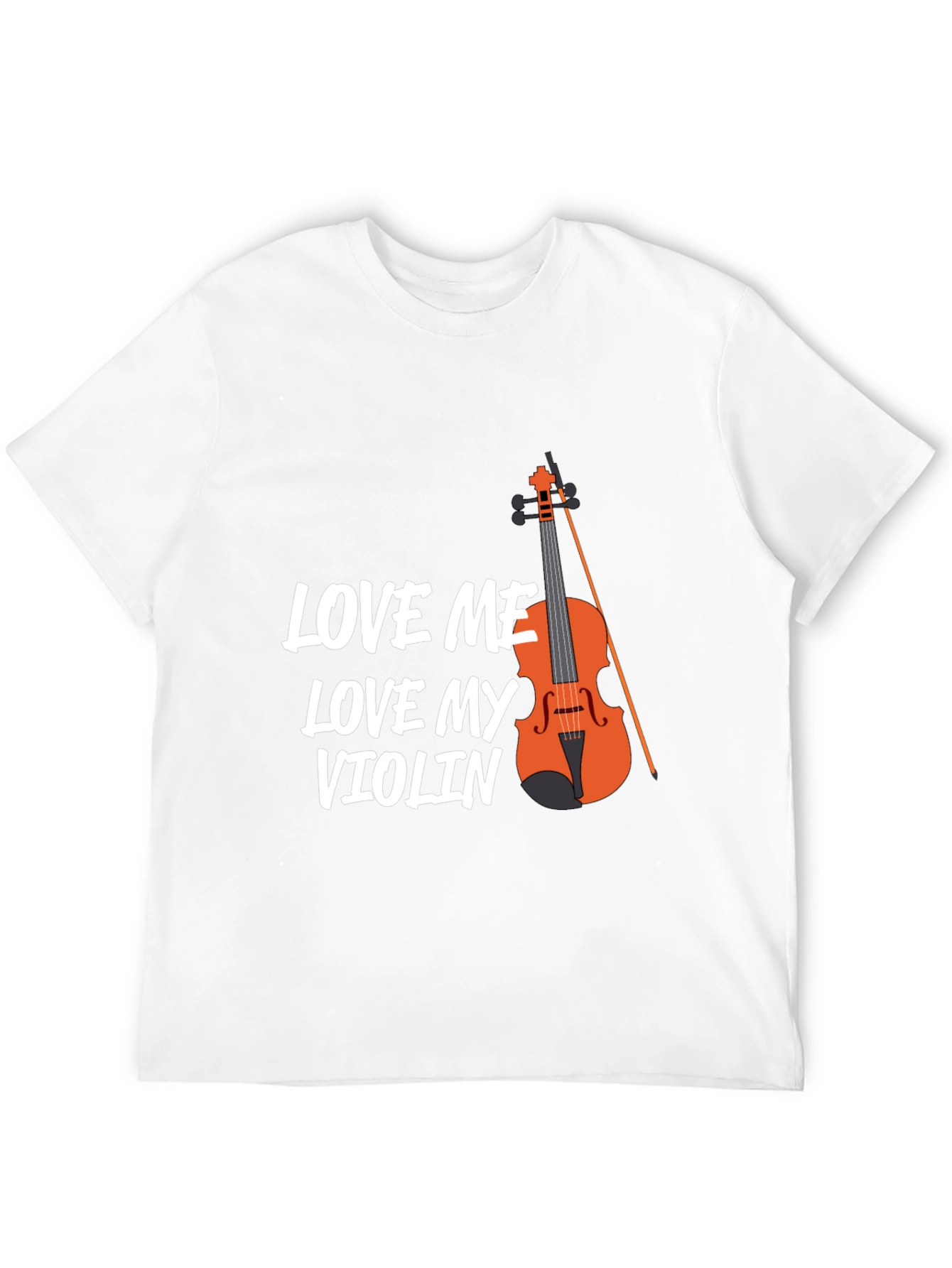 Black Love Me Love My Violin T-Shirt - Musician Tee view 12