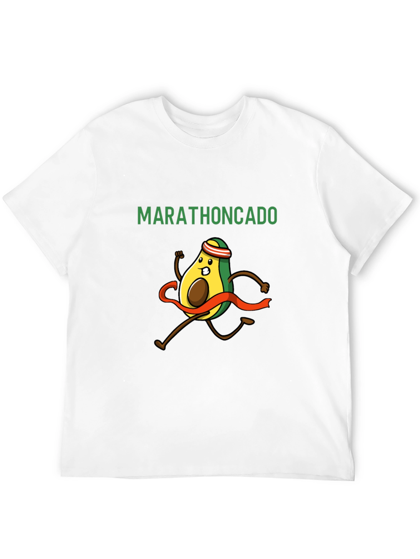 Black Marathoncado T-Shirt - Funny Avocado Running Tee view 12