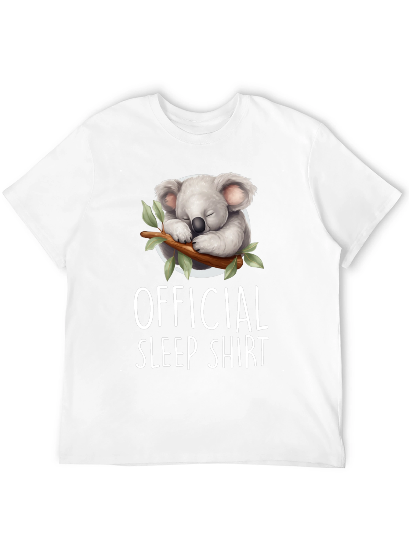 Black Official Sleep Shirt - Koala Graphic Tee view 12