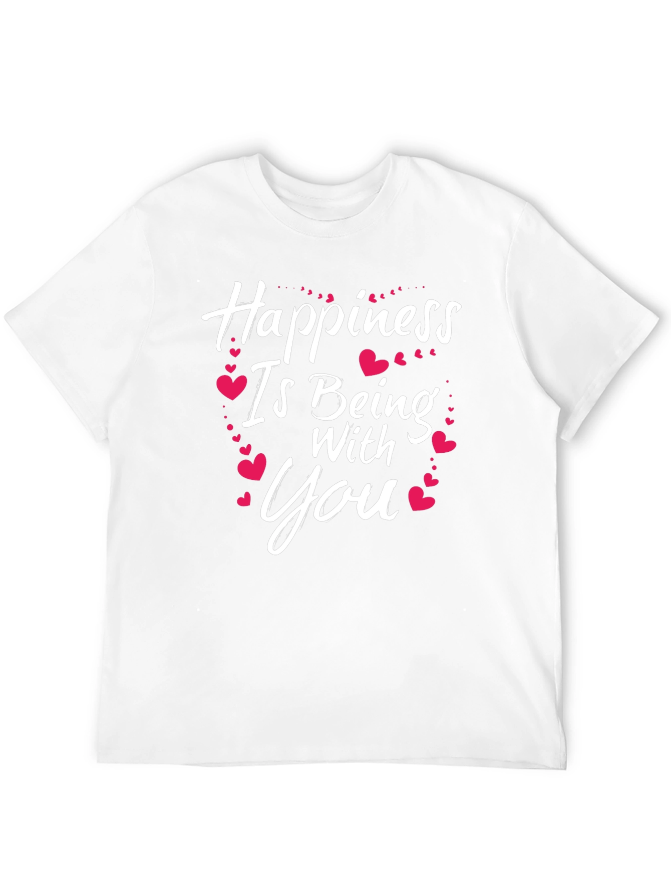 Black Happiness Is Being With You T-Shirt view 12