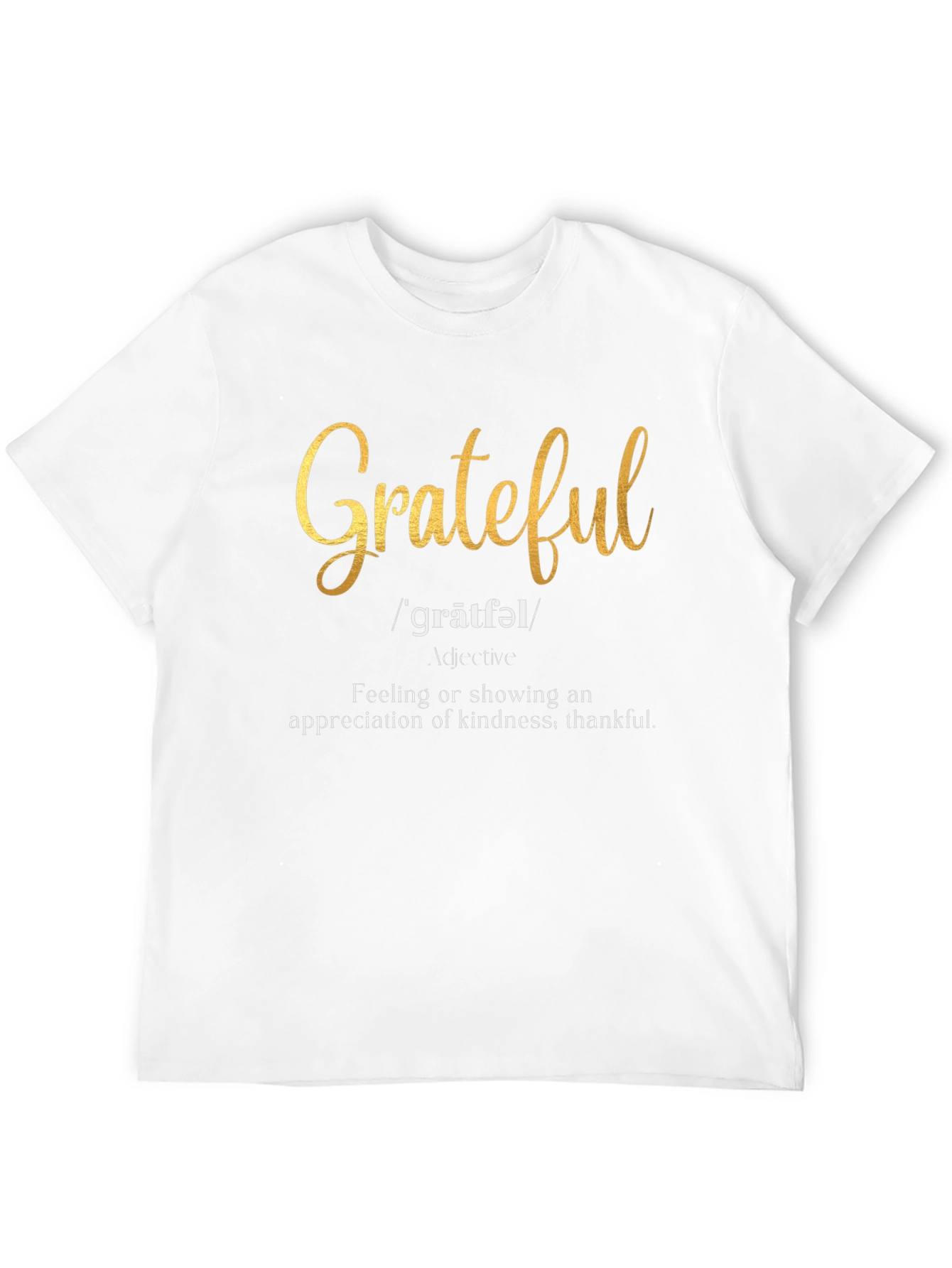 Black Grateful Definition T-Shirt - Black view 12
