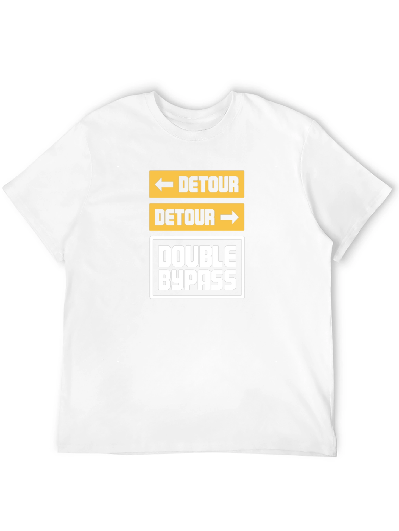Black Detour Double Bypass Graphic Tee - Funny Road Signs Shirt view 12