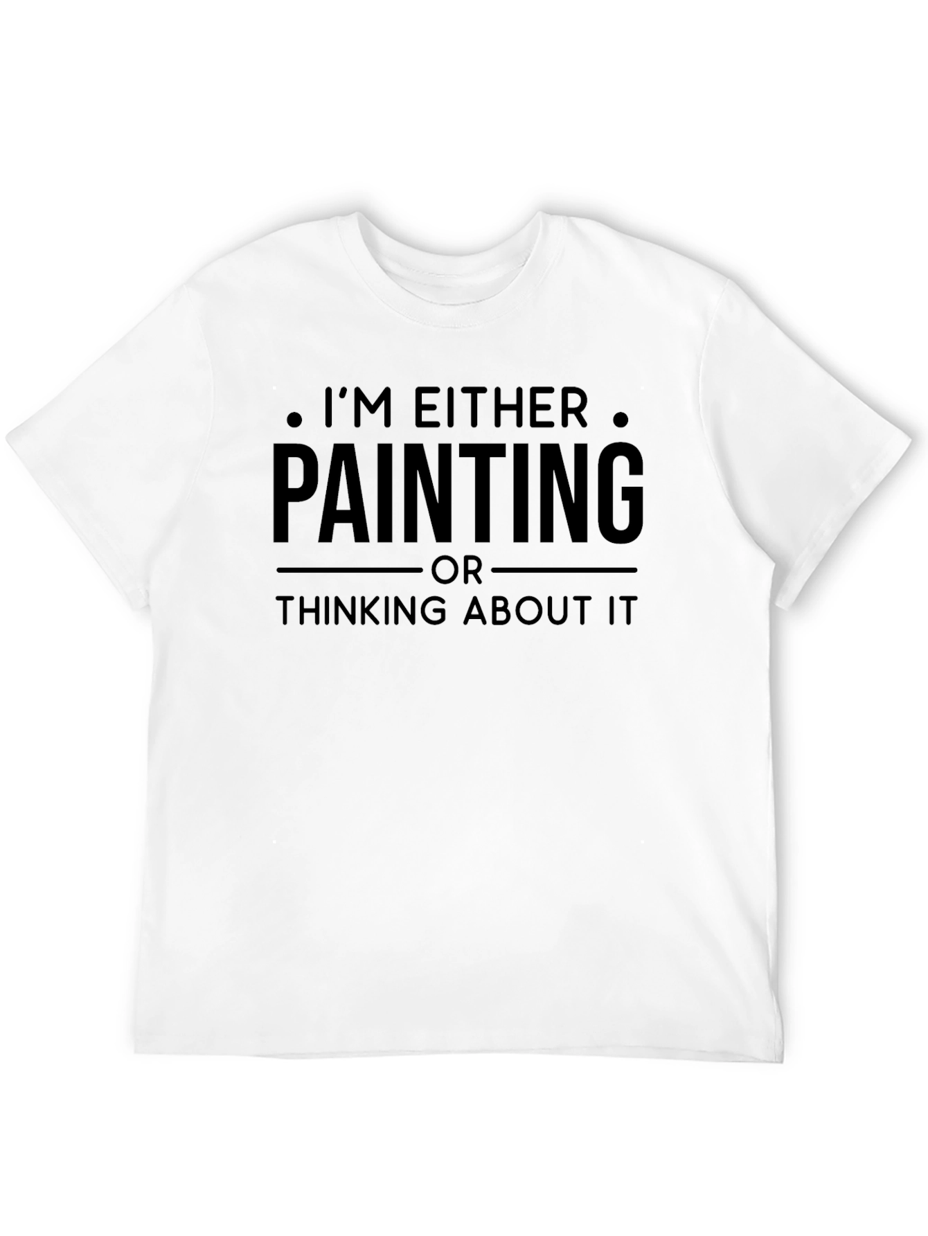 Black Painting or Thinking Black T-Shirt view 12