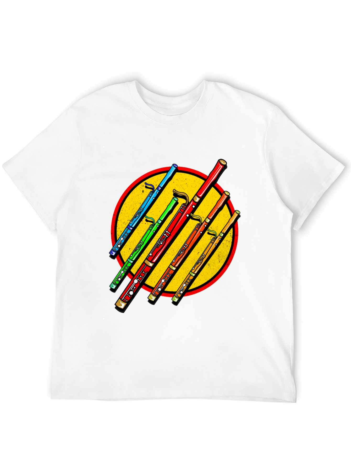 Black Bassoon Circle Graphic Tee view 12