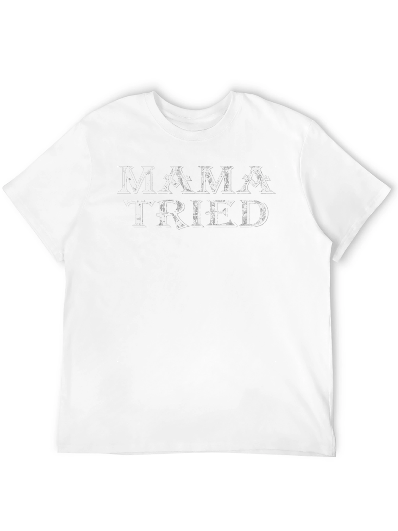 Black Mama Tried Graphic Tee - Black Cotton T-Shirt view 12