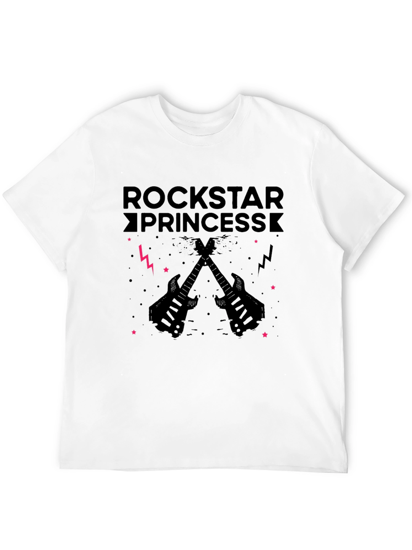 Black Rockstar Princess T-Shirt - Black Graphic Tee view 12