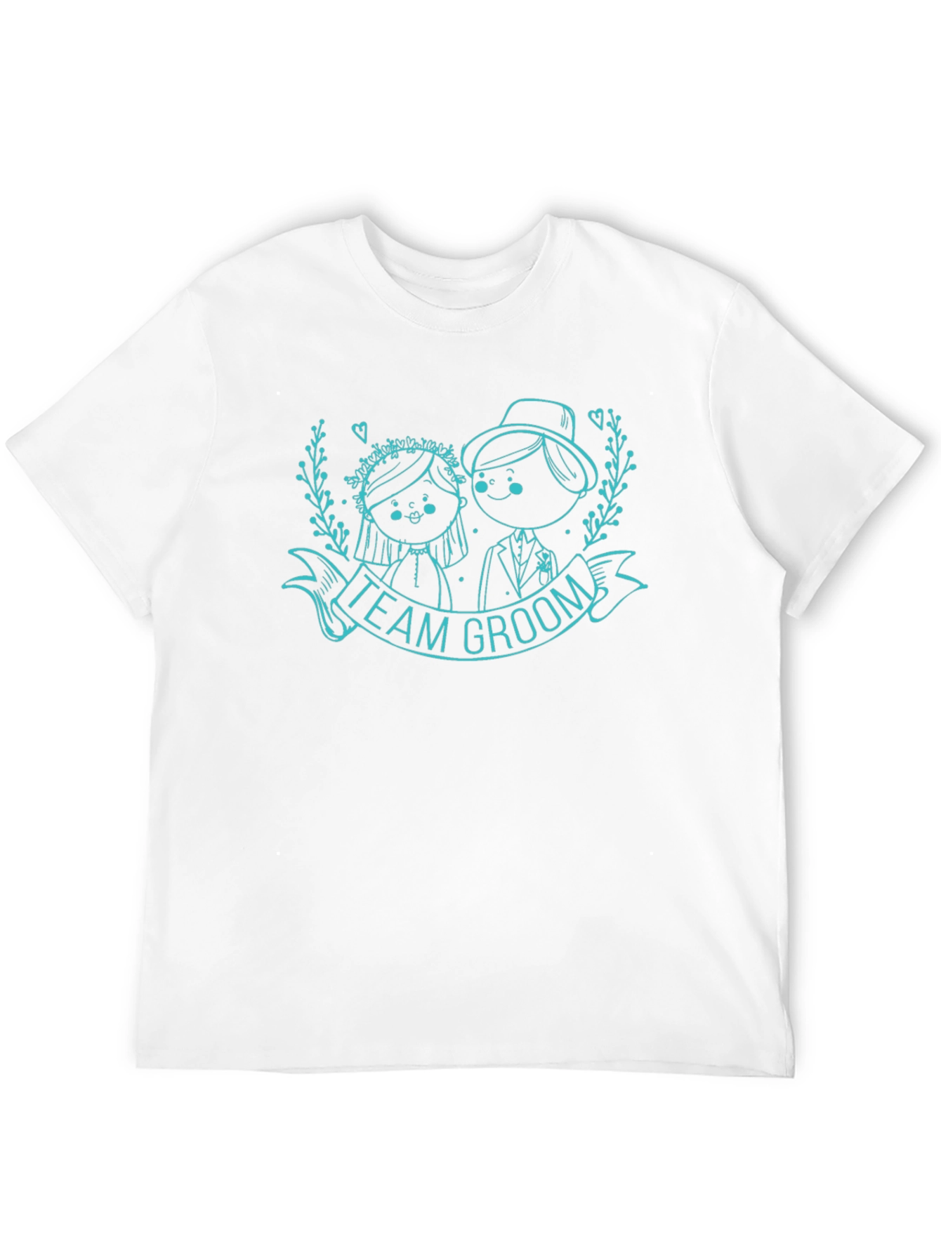 Black Team Groom Wedding T-Shirt view 12