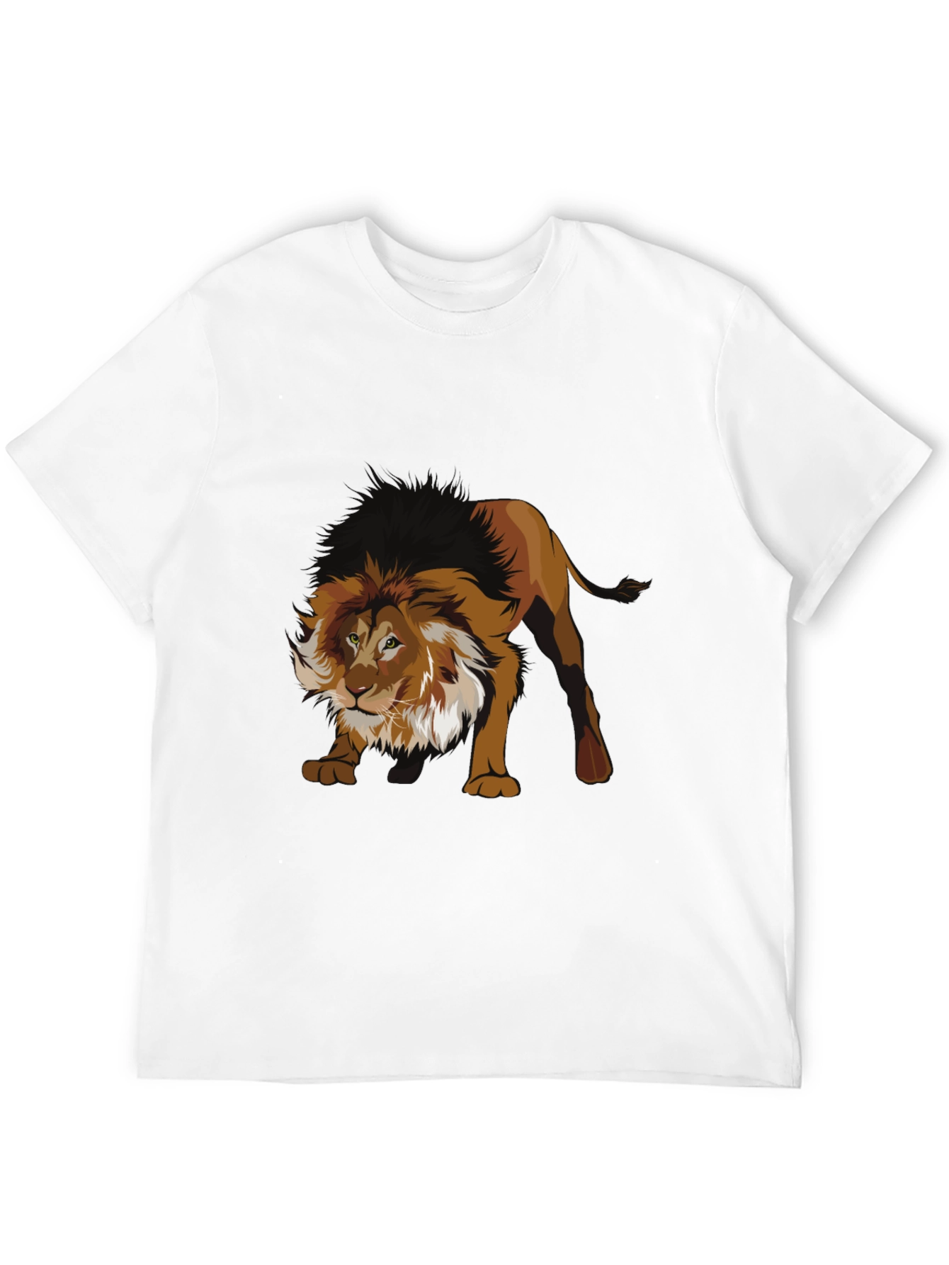 Black Lion Graphic Black T-Shirt view 12