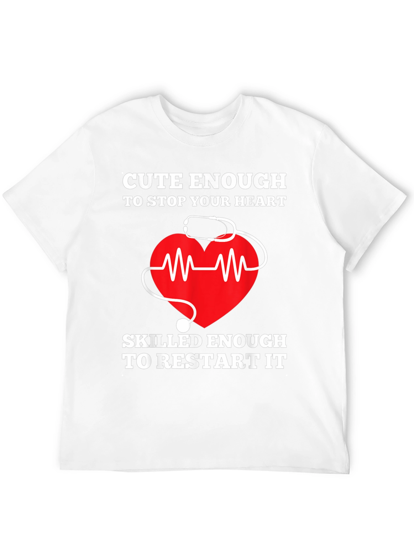 Black Cute Enough to Stop Your Heart T-Shirt view 12