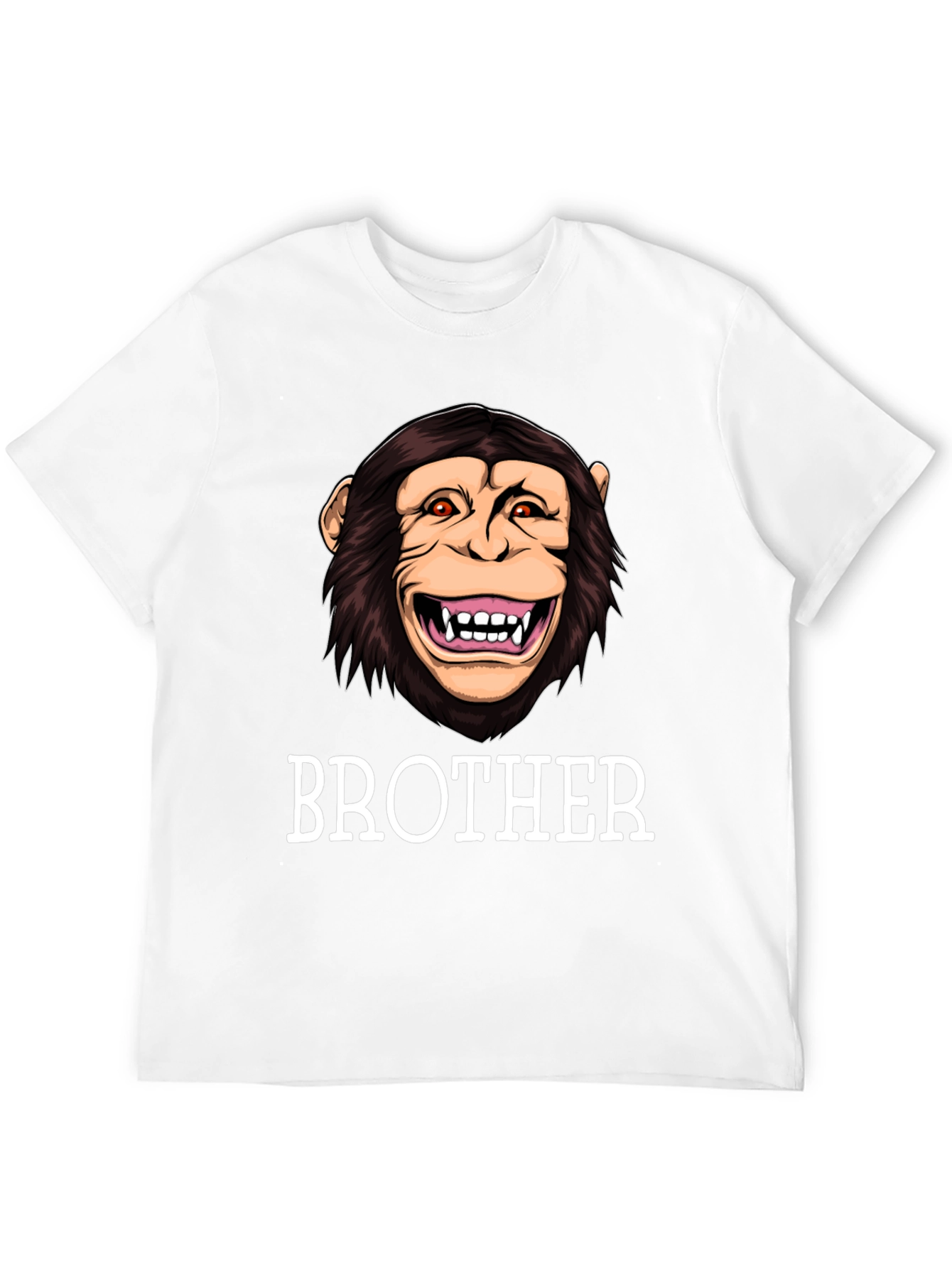 Black Brother Monkey Graphic Tee - Funny Family Shirt view 12