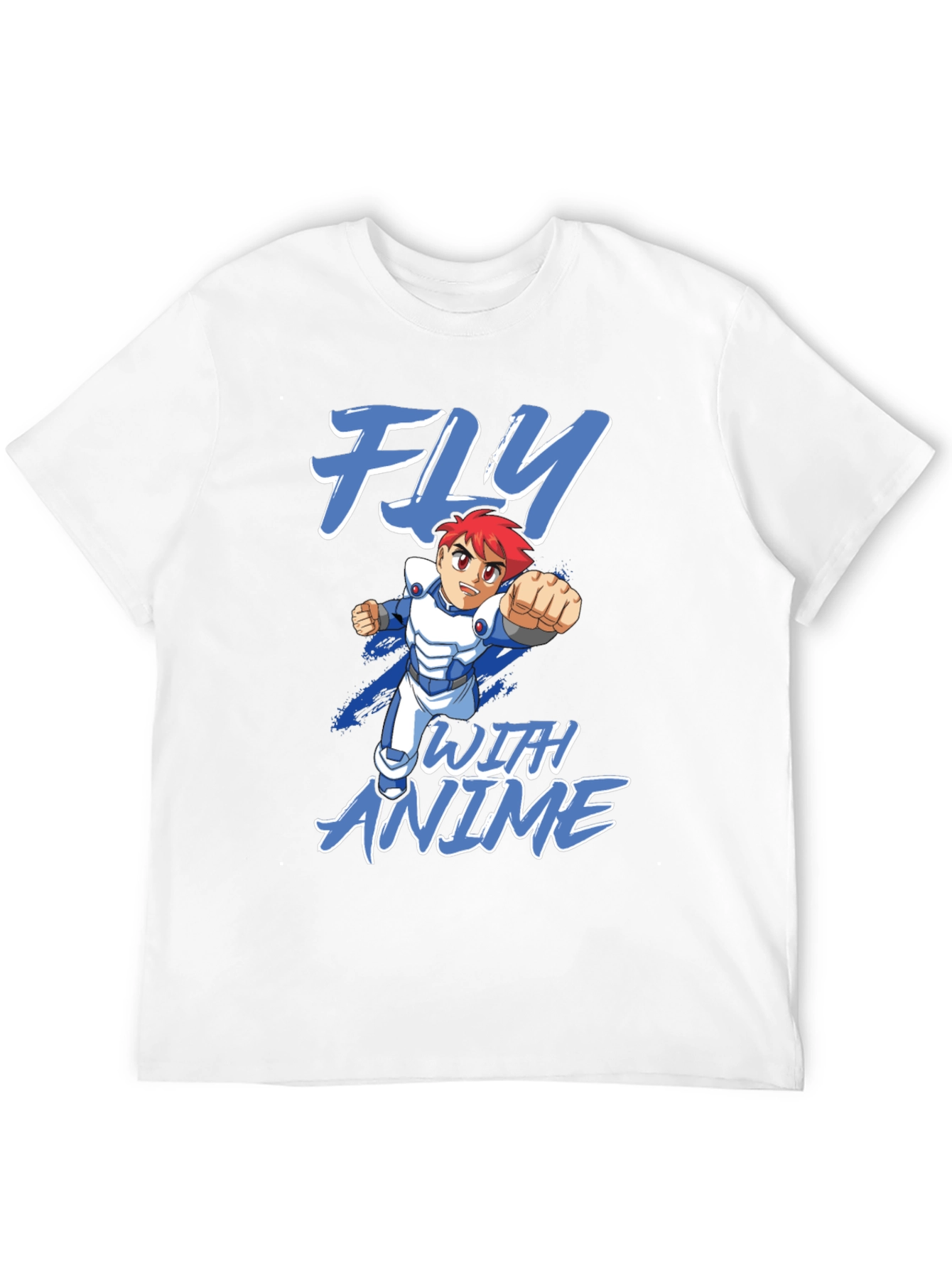 Black Fly With Anime Graphic T-Shirt view 12