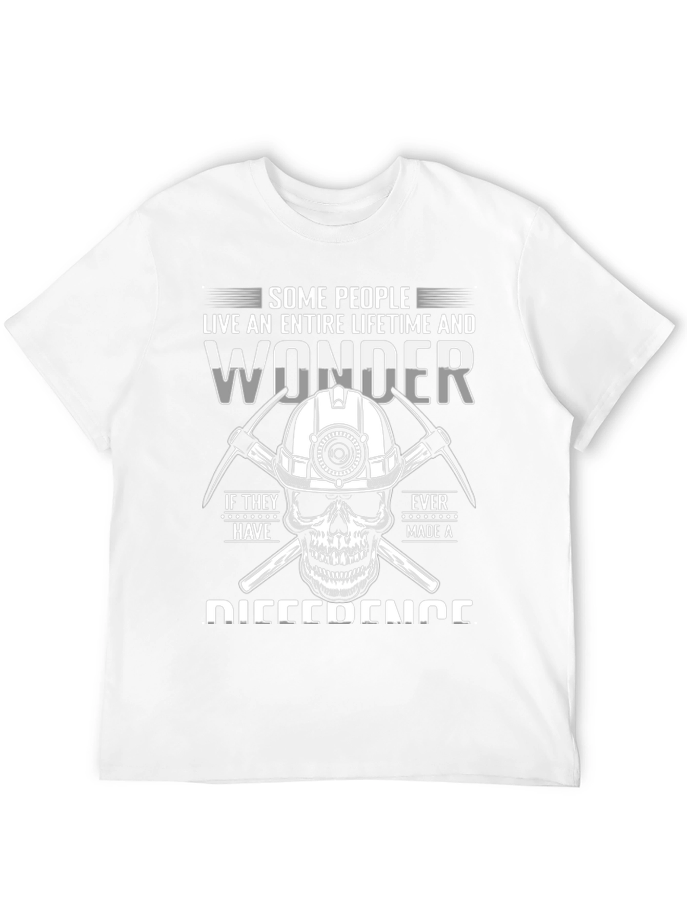 Black Miner Skull Graphic Tee: Live with Purpose view 12