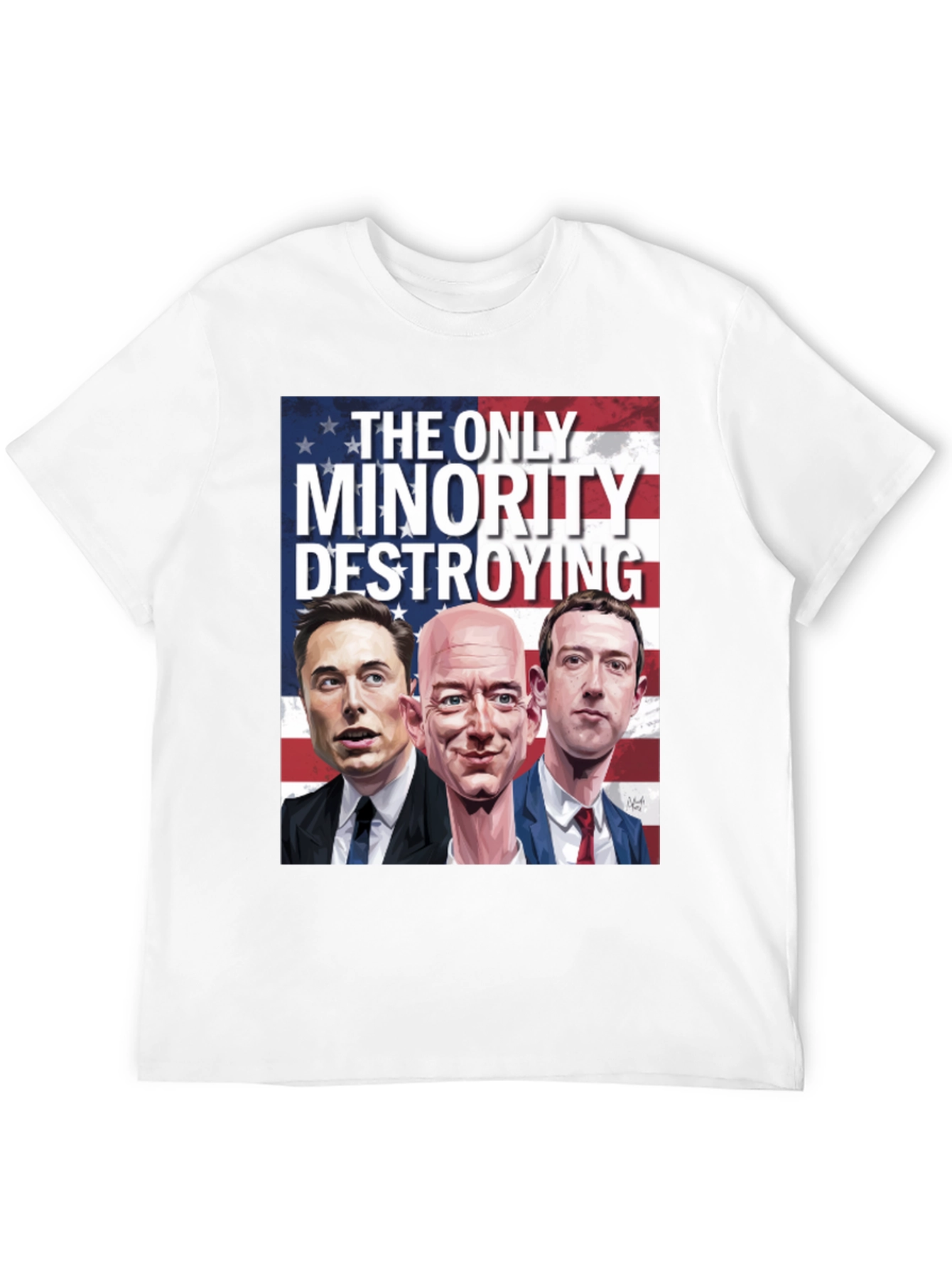 Black The Only Minority T-Shirt view 12