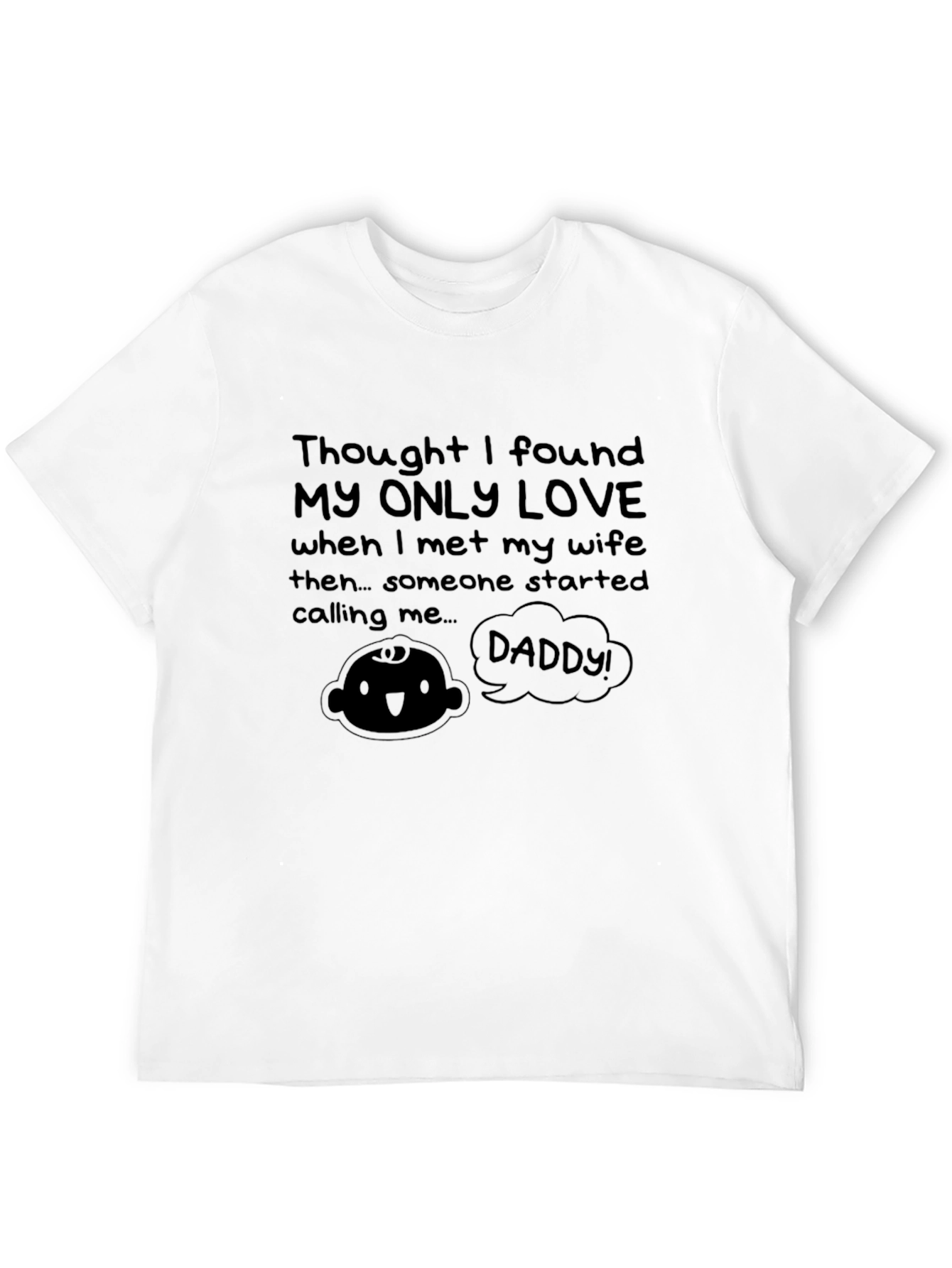 Black Funny "Daddy" T-Shirt - New Dad Gift view 12