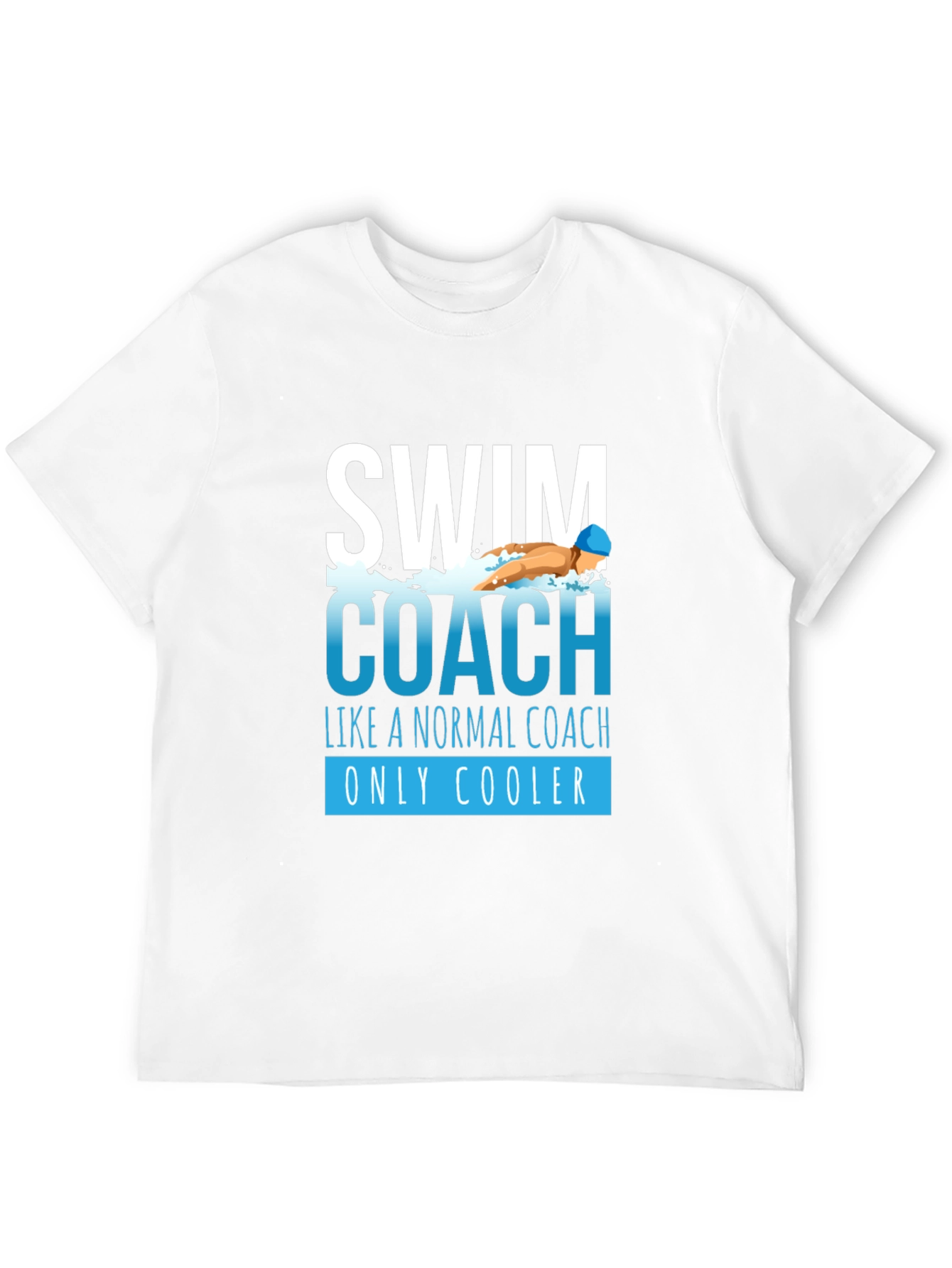 Swim Coach Graphic T-Shirt - Cool Coaching Apparel - 12