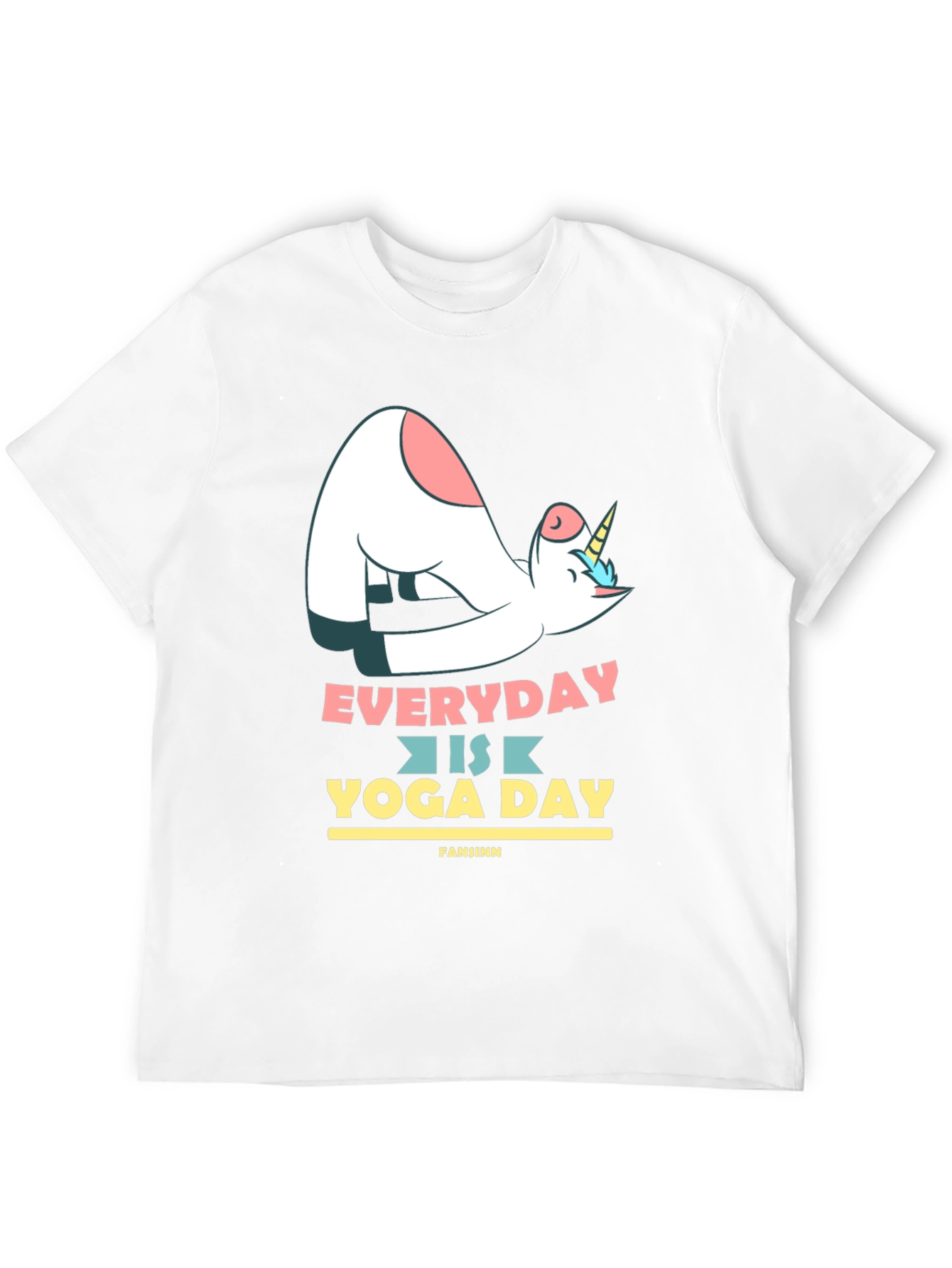 Black Unicorn Yoga T-Shirt - Everyday is Yoga Day Tee view 12