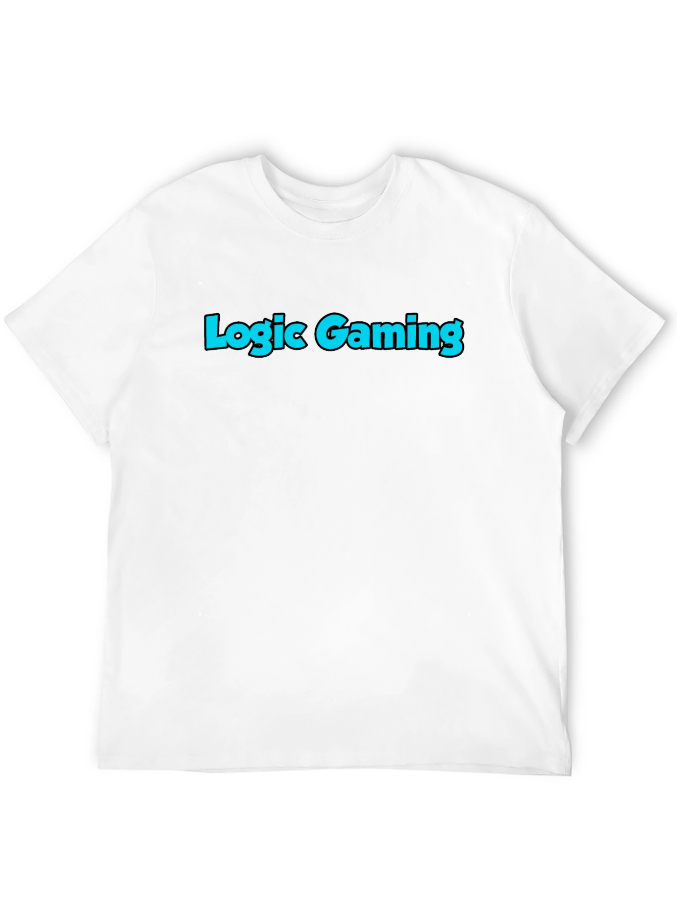 Black Logic Gaming Tee - Black Cotton Blend Graphic T-Shirt view 12