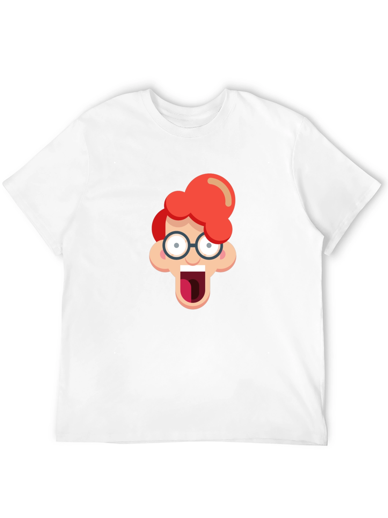 Black Cartoon Nerd Graphic T-Shirt view 12