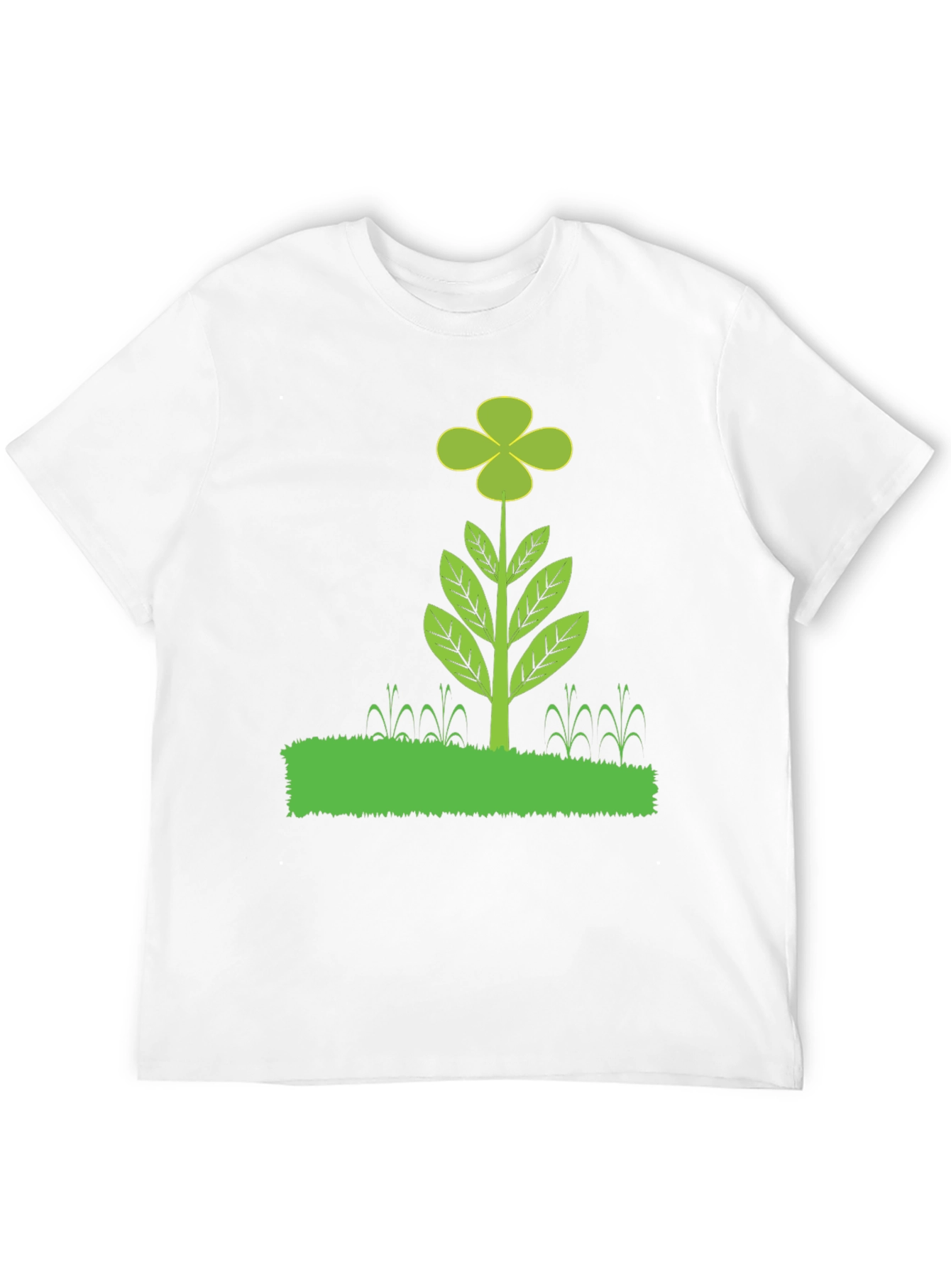 Black Clover Plant Graphic T-Shirt - Black Cotton Blend view 12