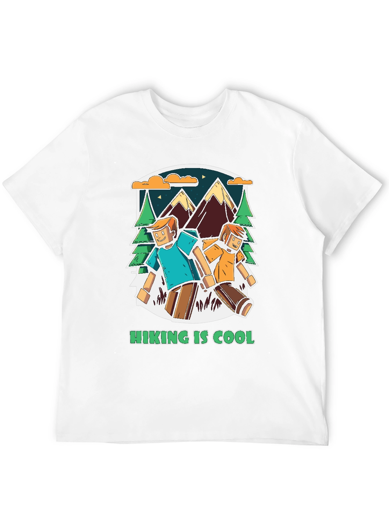 Black Hiking is Cool Graphic Tee view 12