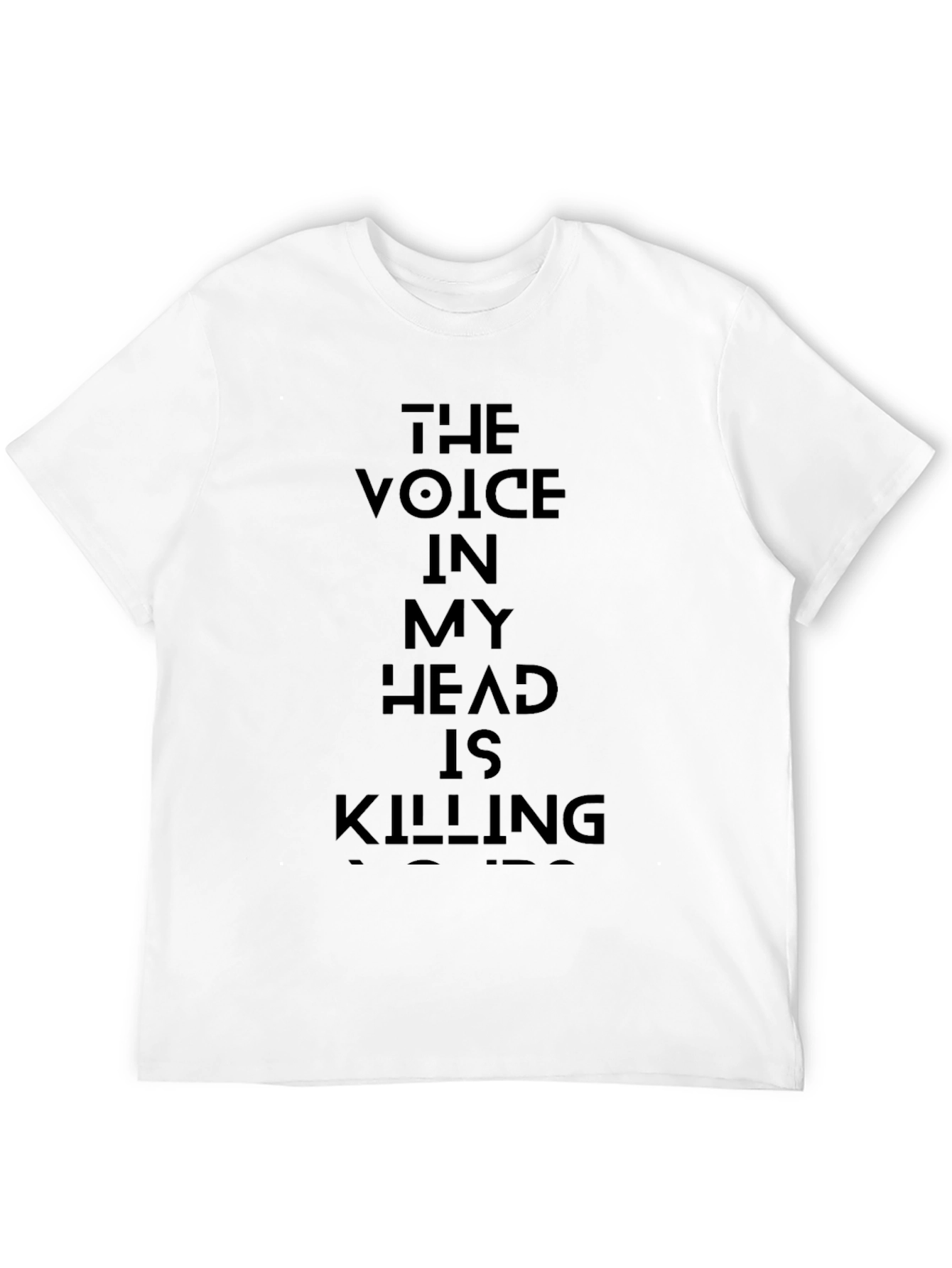 Black The Voice In My Head Graphic Tee - Soft Cotton view 12