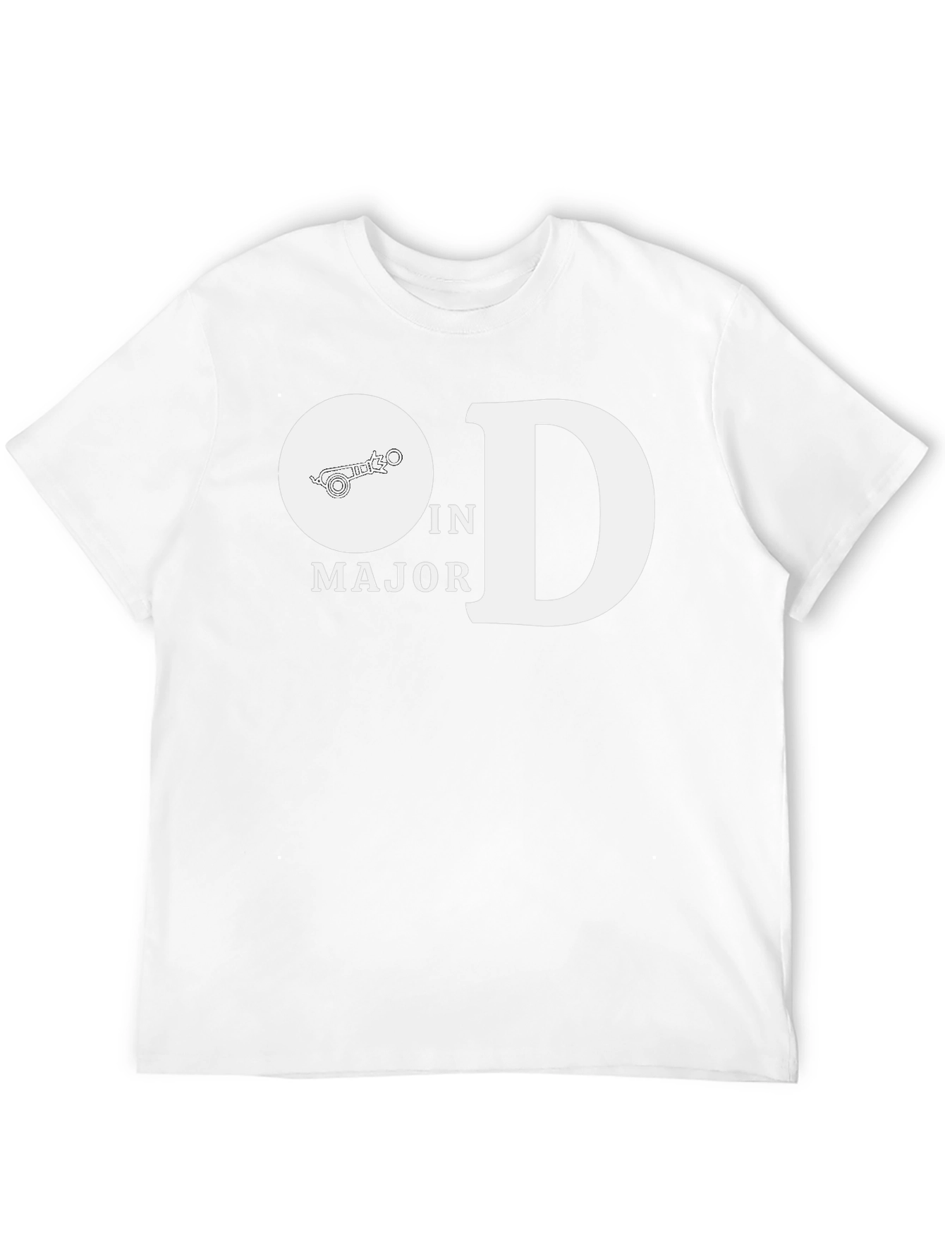 Black O in D Major T-Shirt - Music Lover Tee view 12