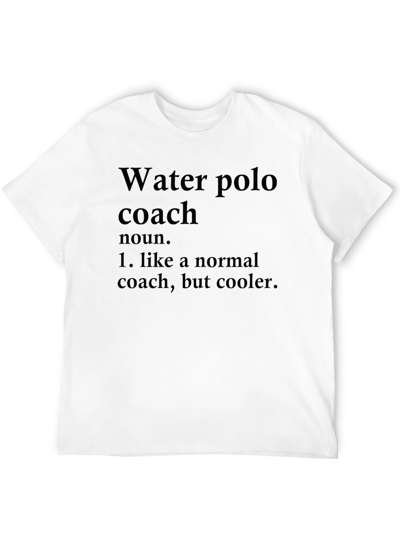 Black Water Polo Coach Funny Definition T-Shirt view 12