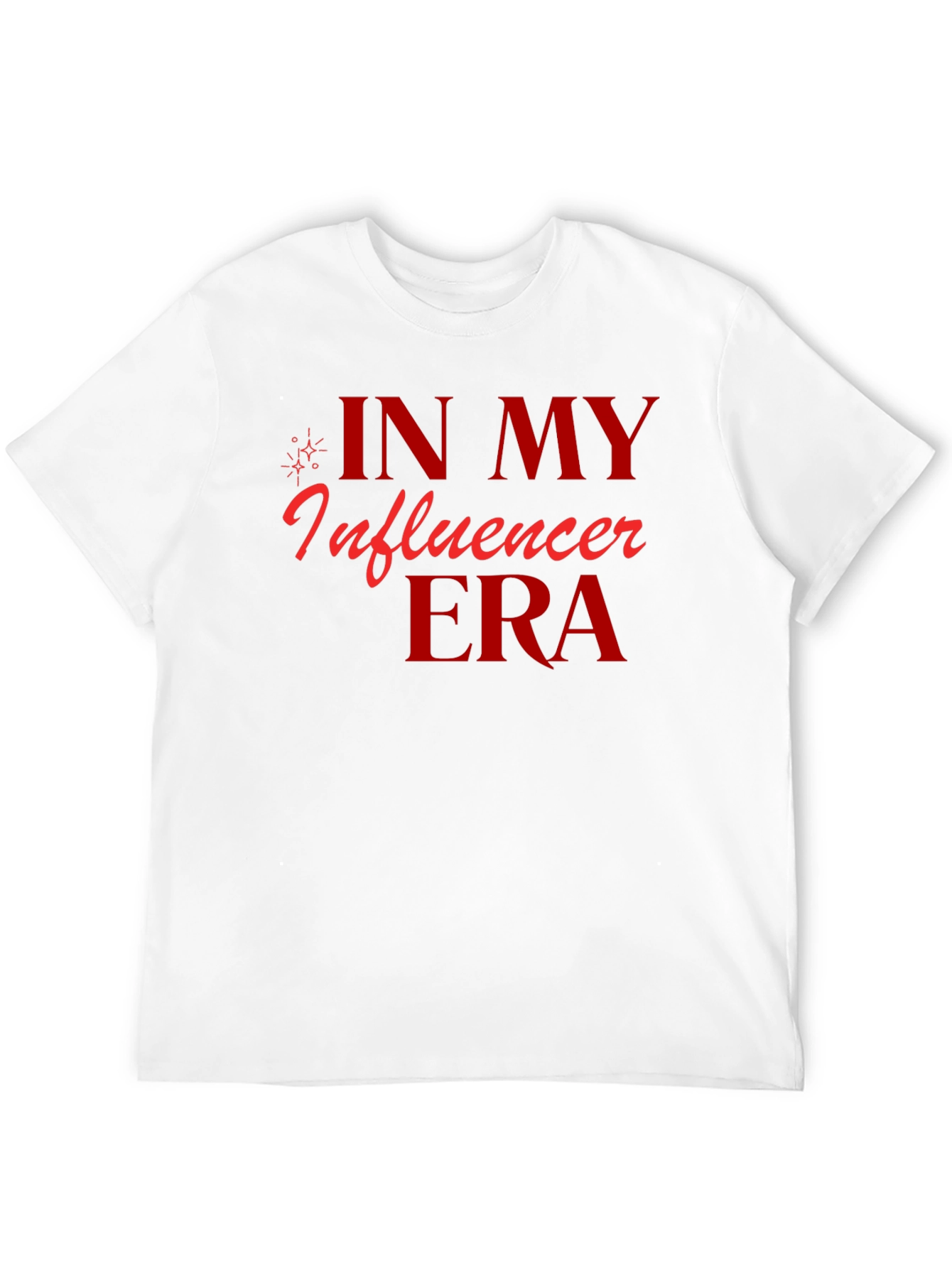 Black In My Influencer Era Graphic Tee - Trendy Black T-Shirt view 12