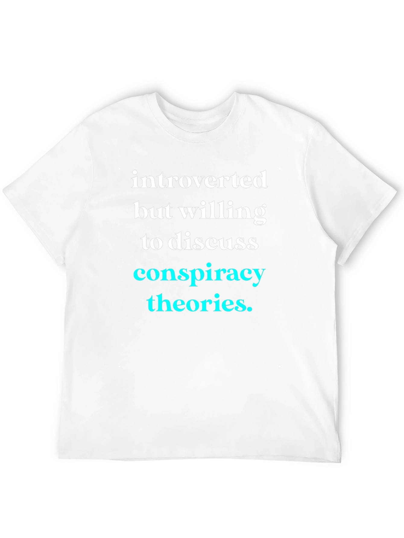 Black Introverted Conspiracy Theories T-Shirt view 12