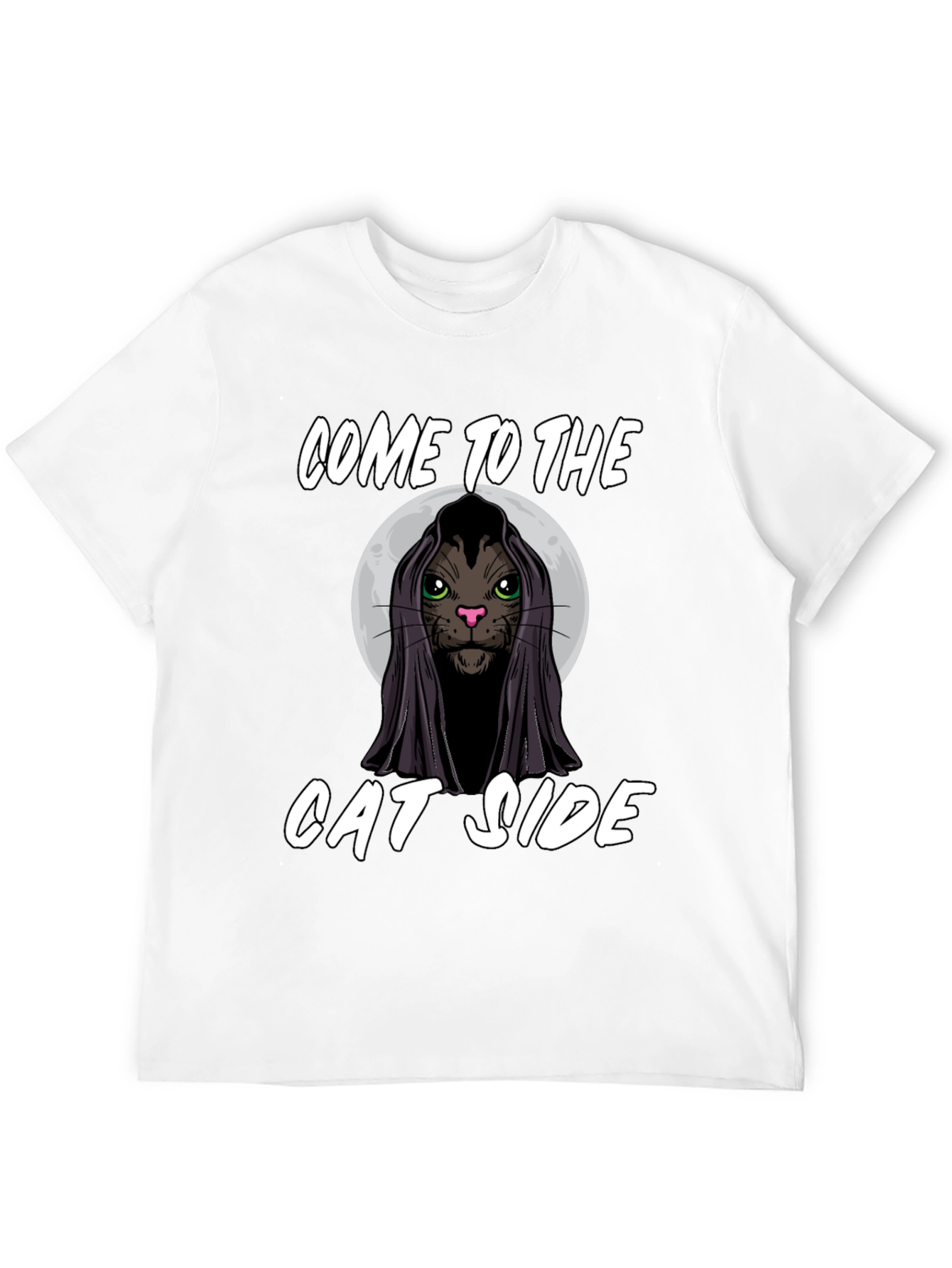 Black Come to the Cat Side Black T-Shirt view 12