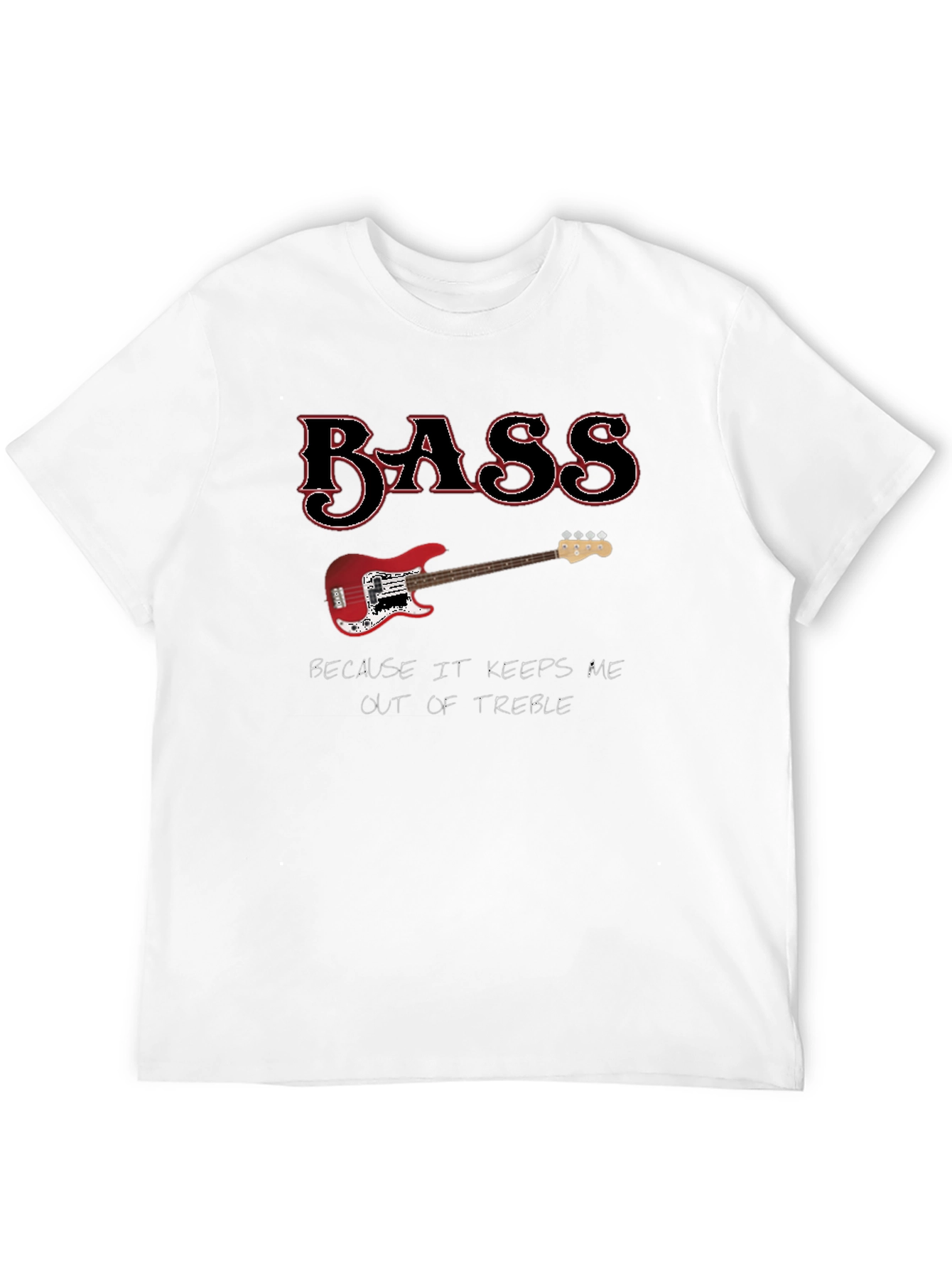 Black Bass Keeps Me Out Of Treble Graphic Tee view 12