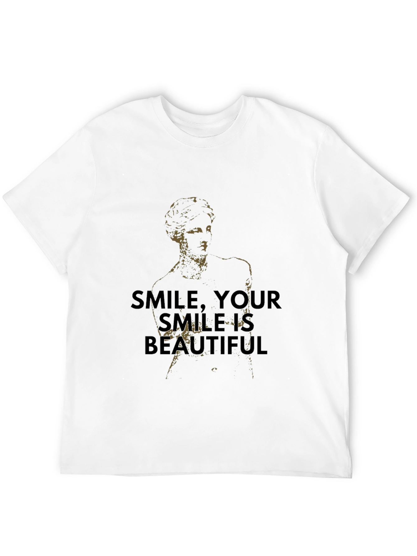 Black Smile is Beautiful Graphic Tee - Black Cotton view 12